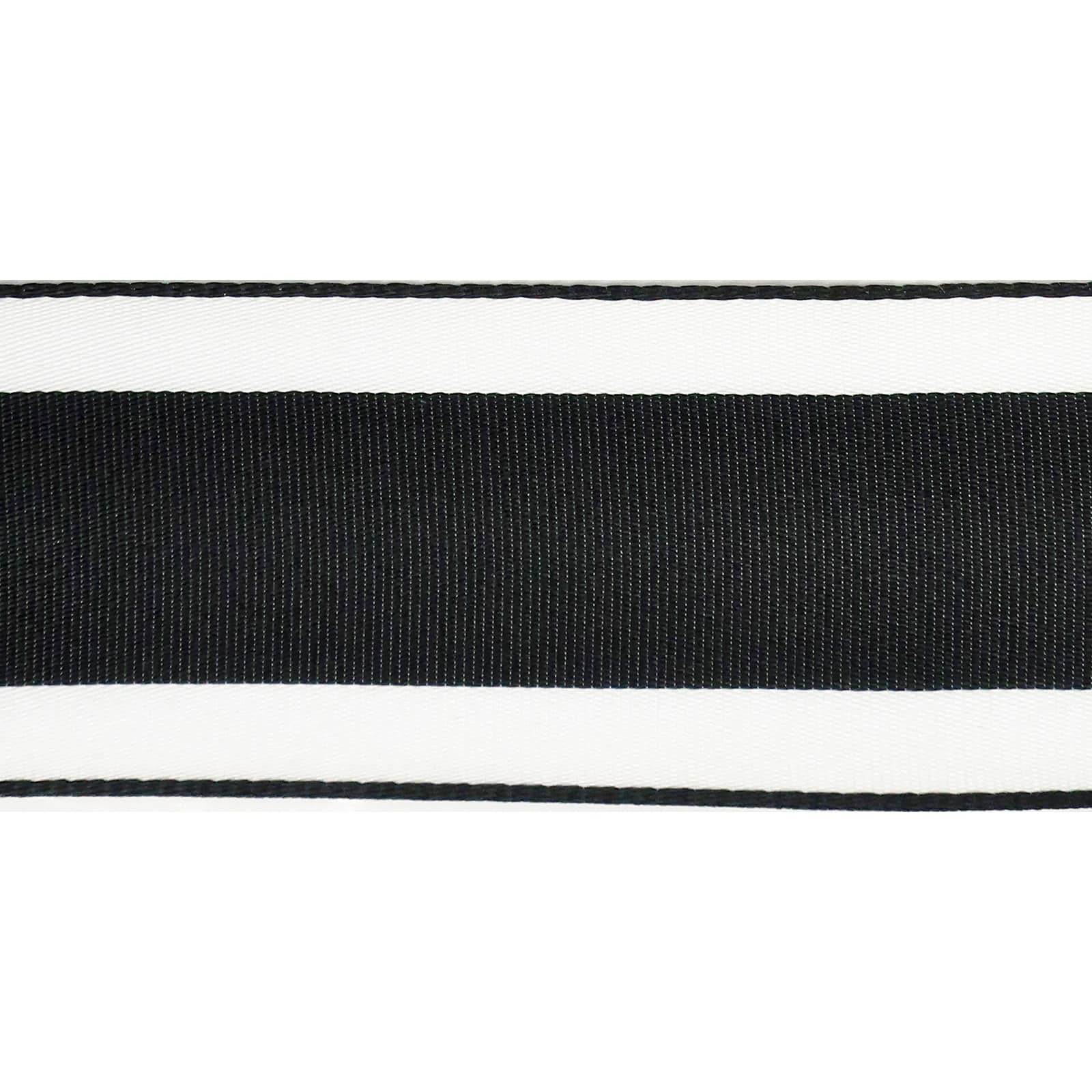 2.5&#x22; Taffeta Wired Black Center Stripe Ribbon by Celebrate It&#x2122;