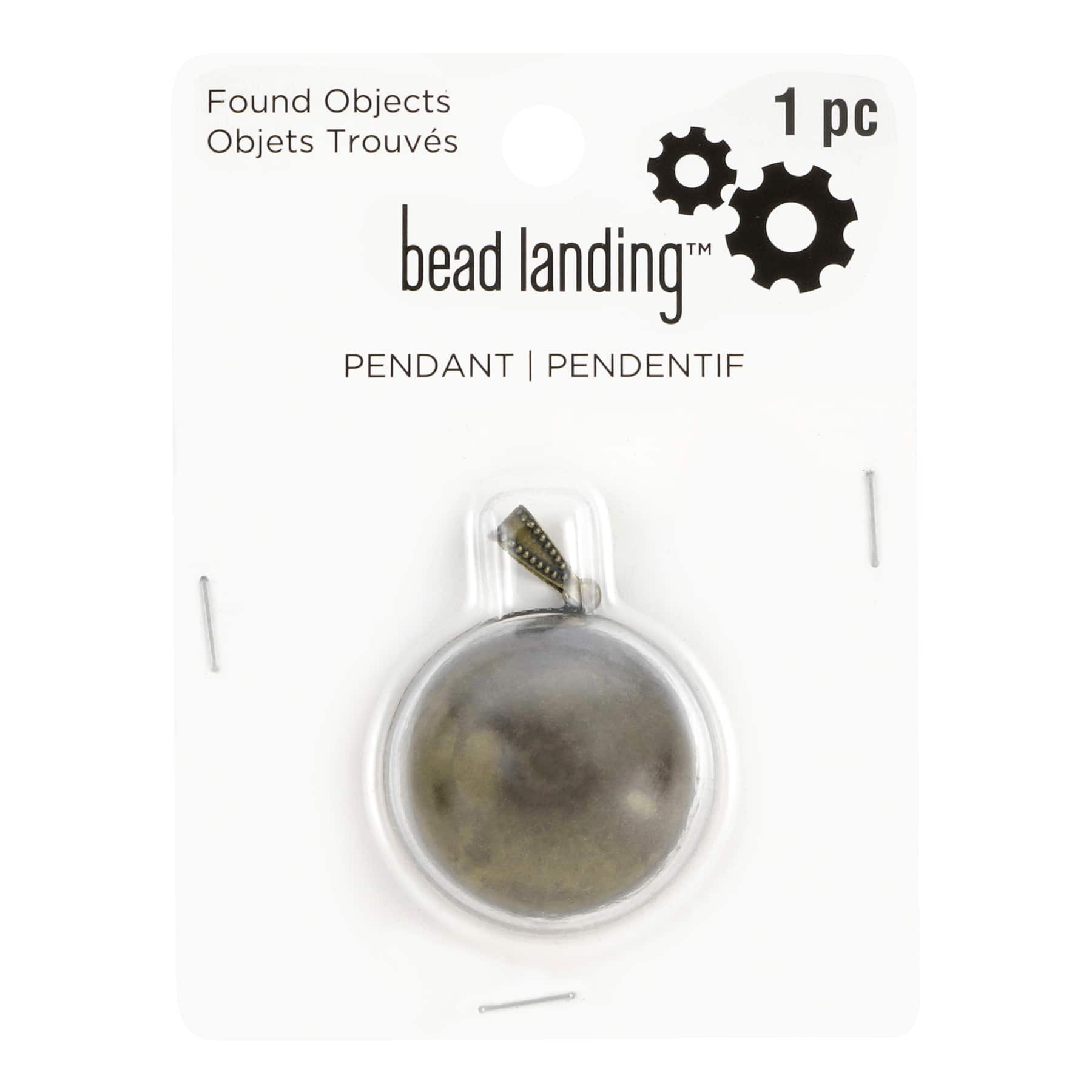 12 Pack: Found Objects Dome Pendant by Bead Landing&#x2122;