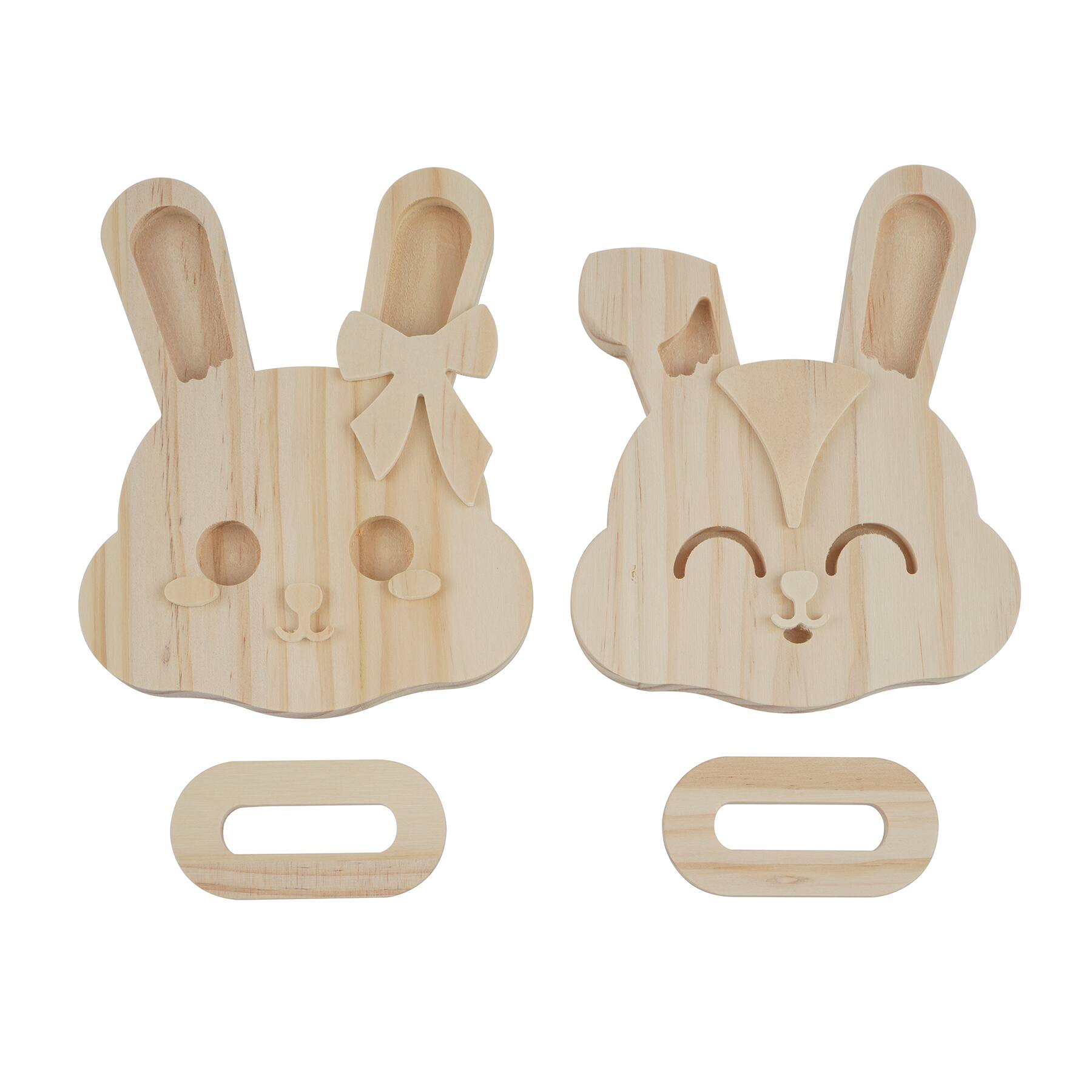 Wood Bunnies Craft Kit by Creatology&#x2122;