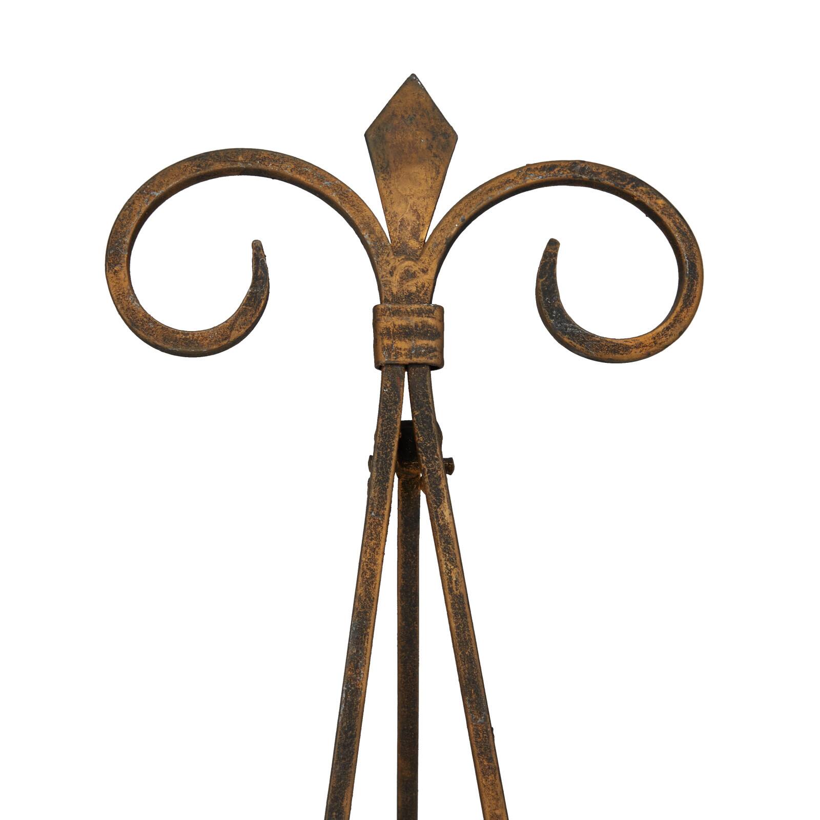 Gold Metal Traditional Easel, 12" x 11" x 15"