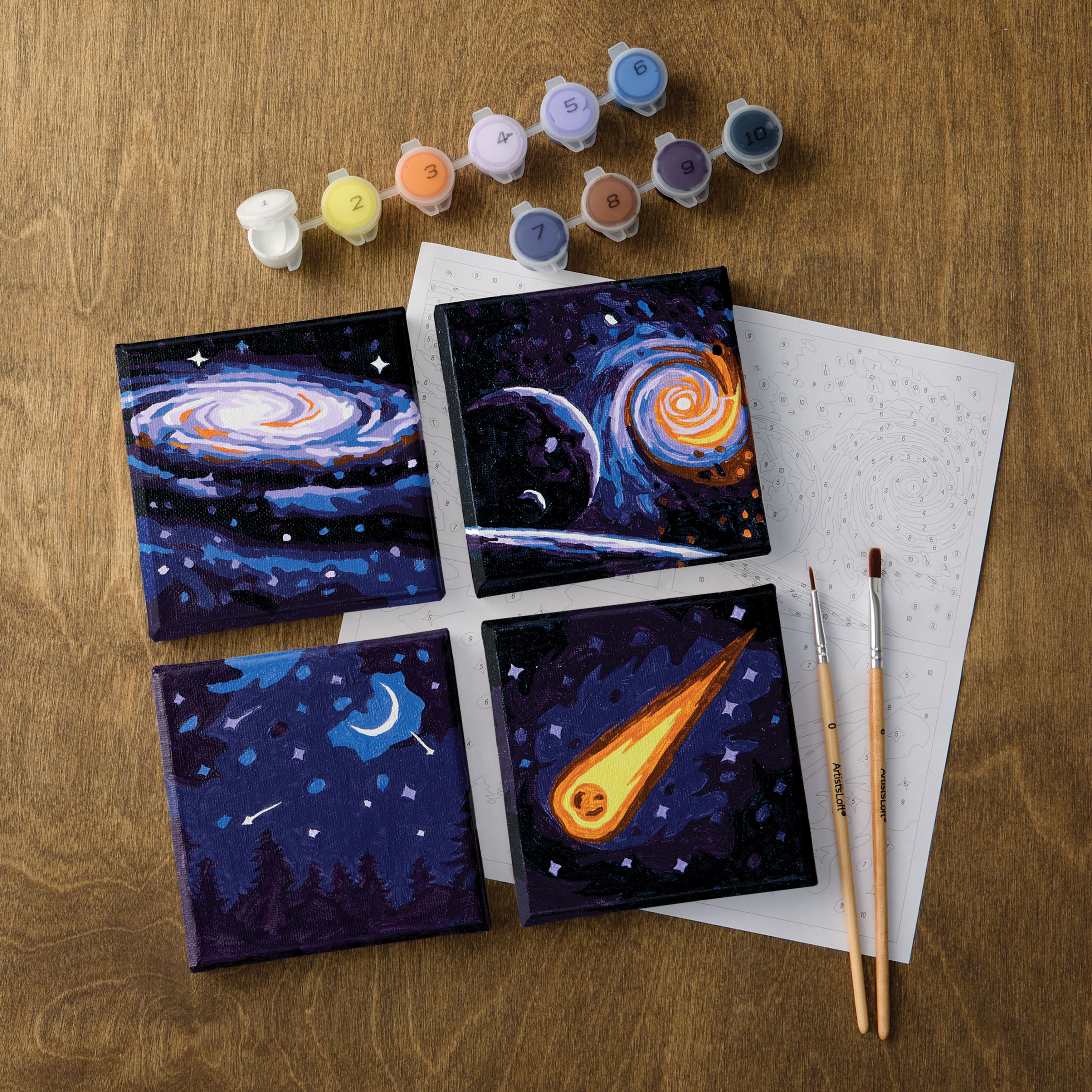 Galaxy Paint-by-Number Gallery Mini Kit by Artist's Loft®