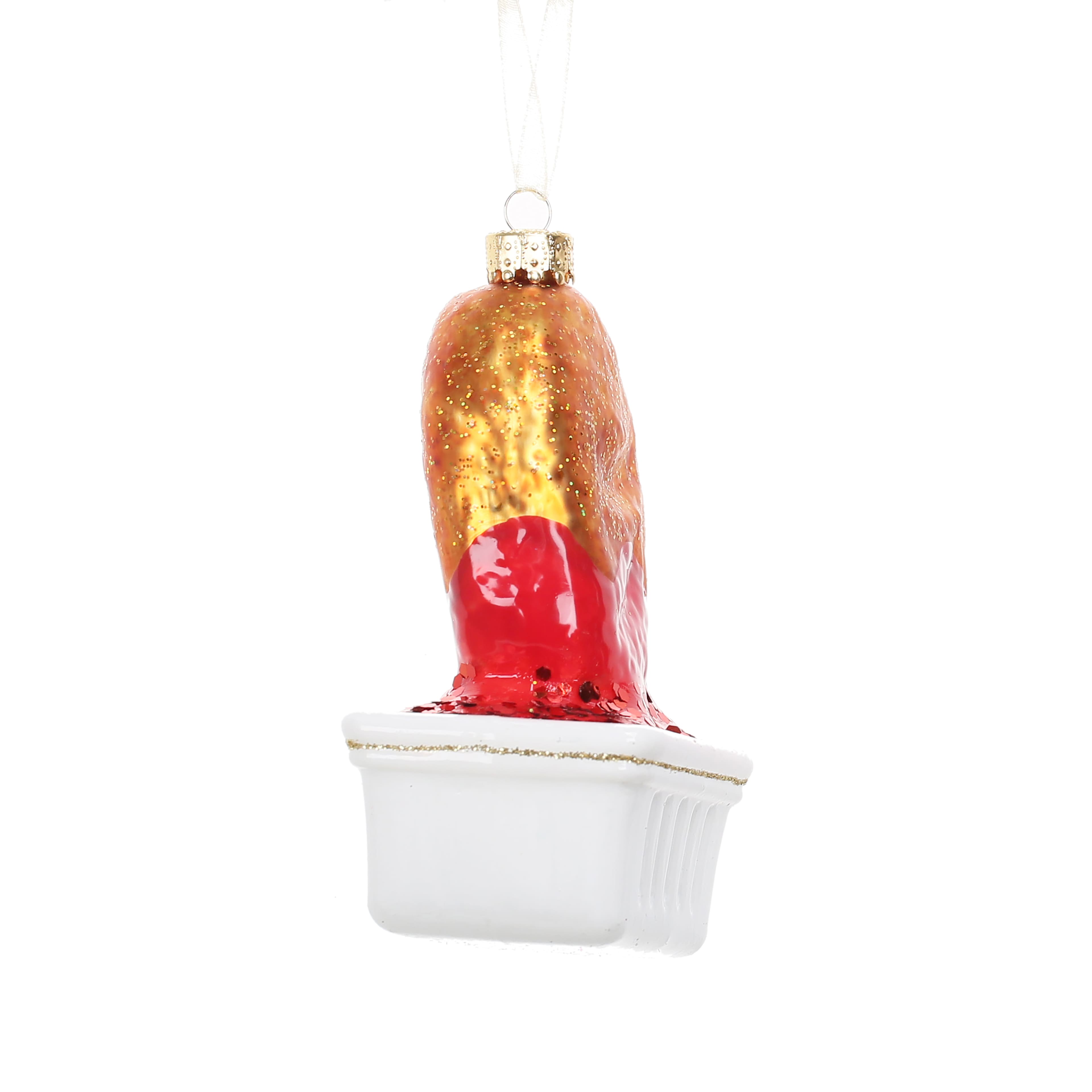 4&#x22; Chicken Nugget Glass Ornament by Ashland&#xAE;