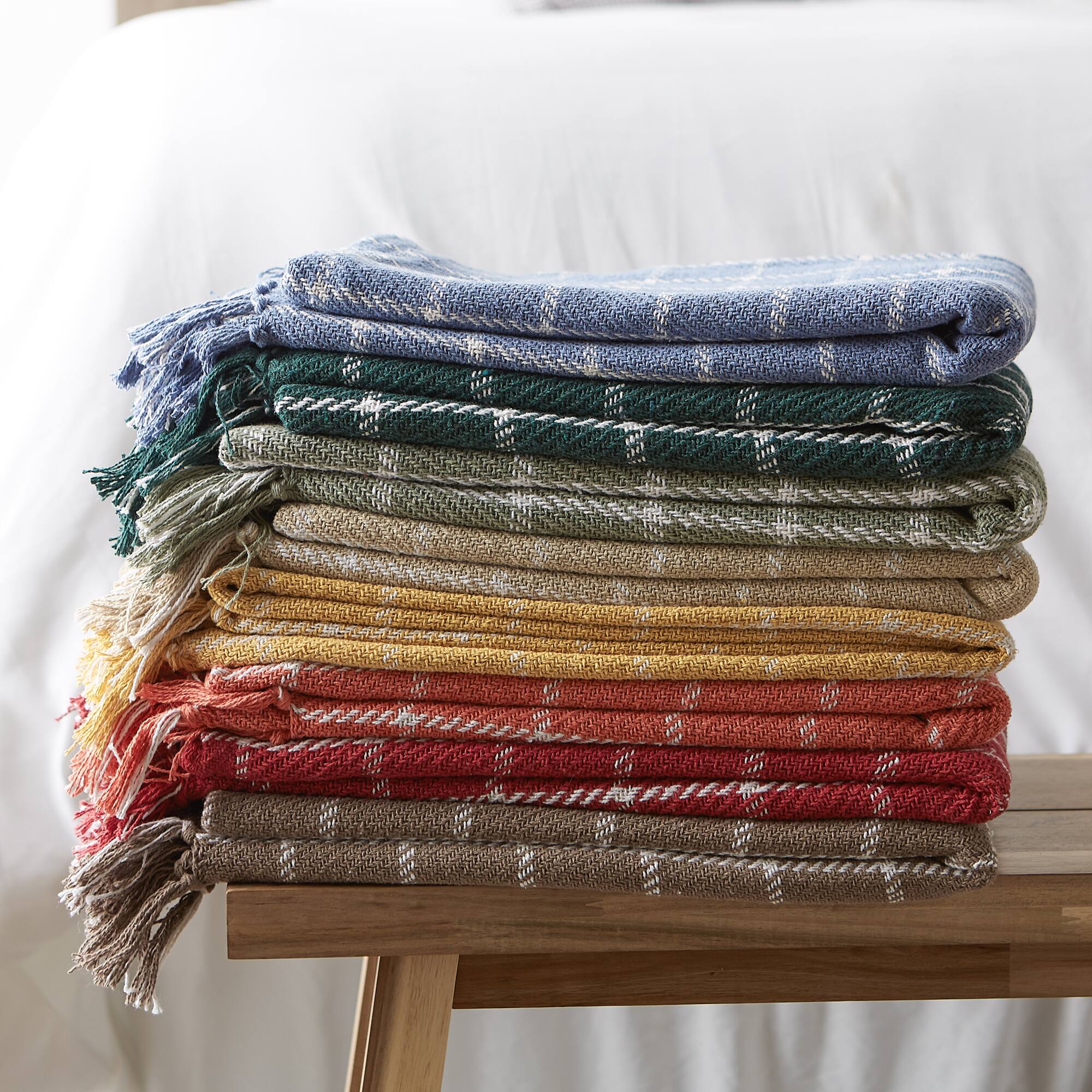 DII&#xAE; Checked Plaid Throw