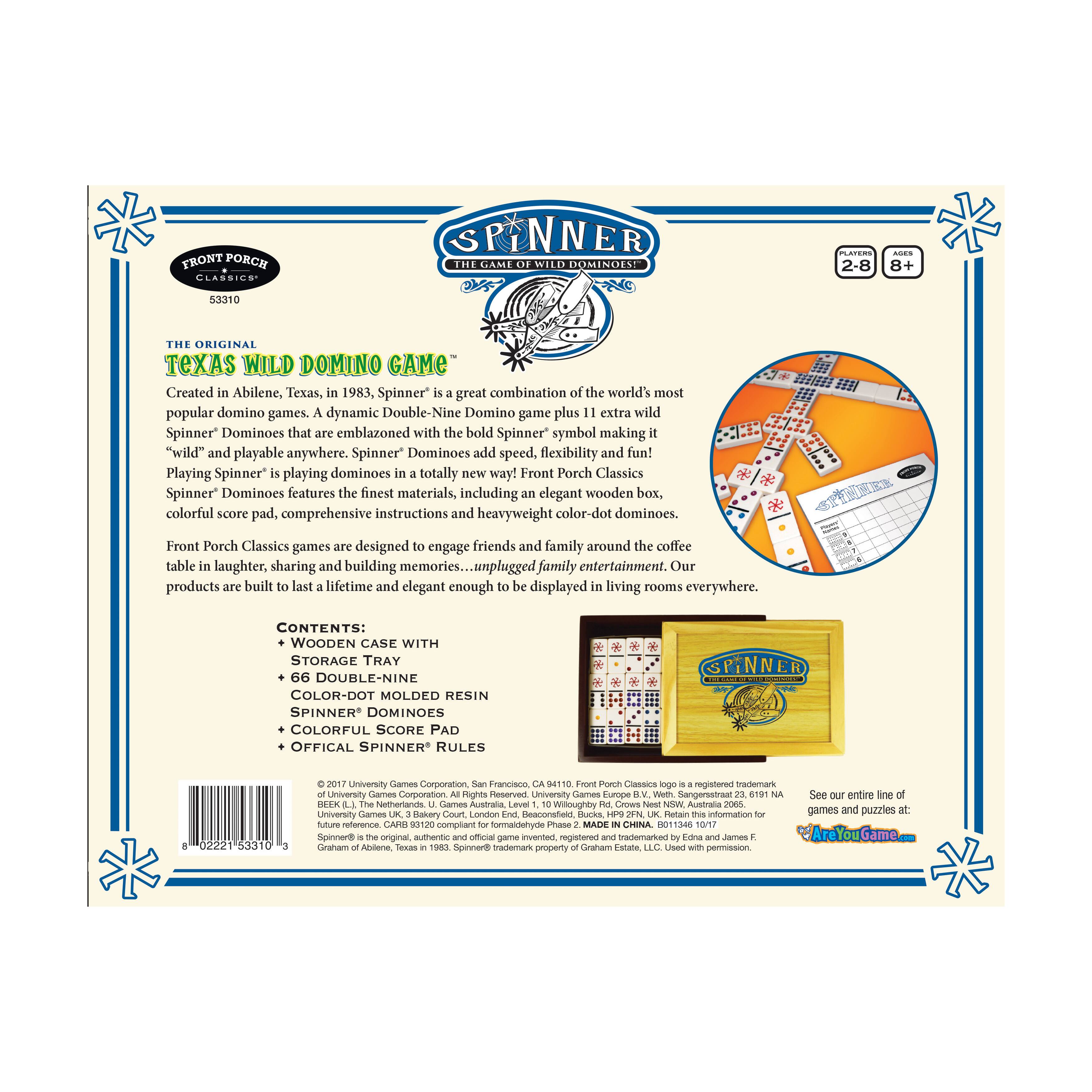 Spinner® The Game of Wild Dominoes!