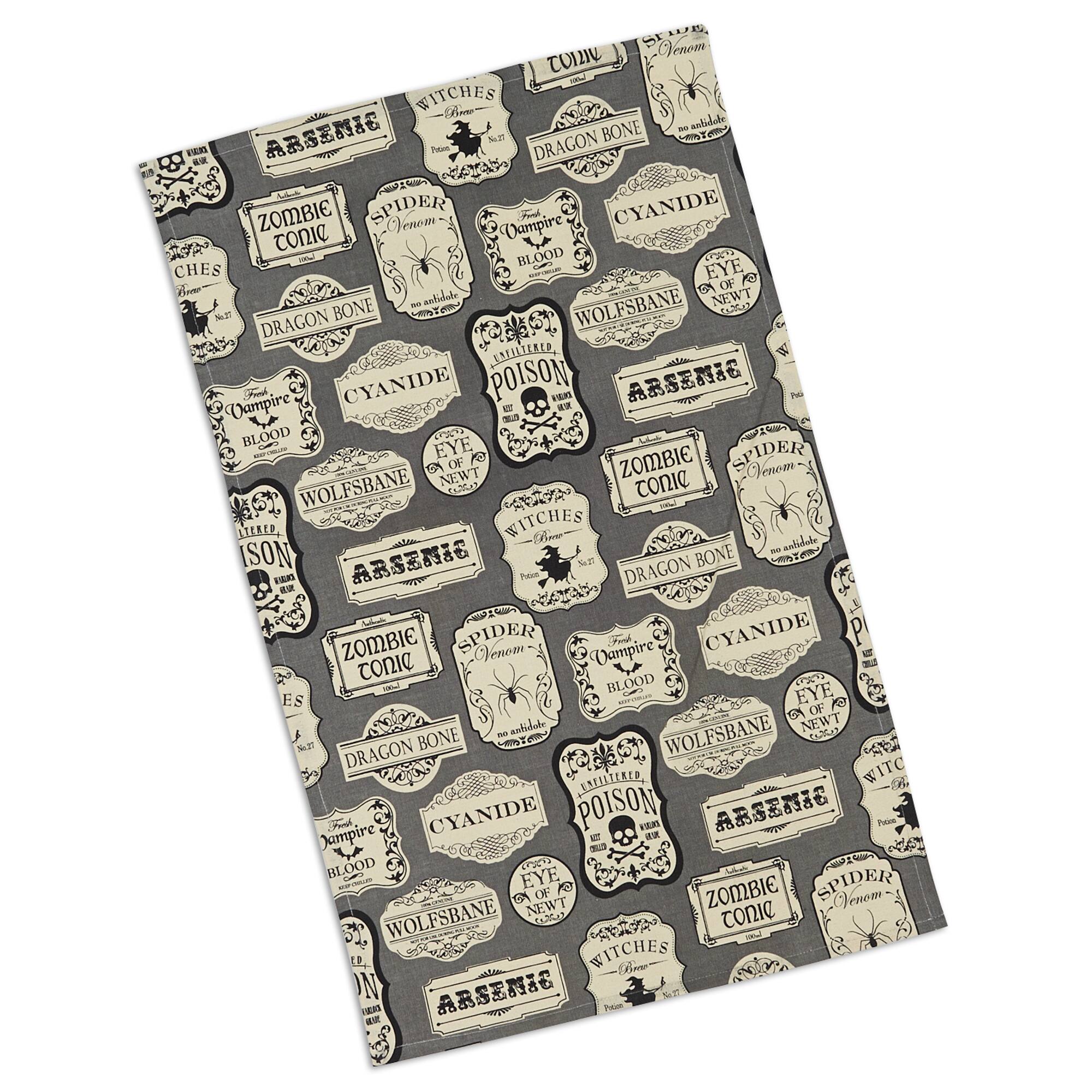 DII&#xAE; Mixed Hocus Pocus Printed Dishtowels, 3ct.