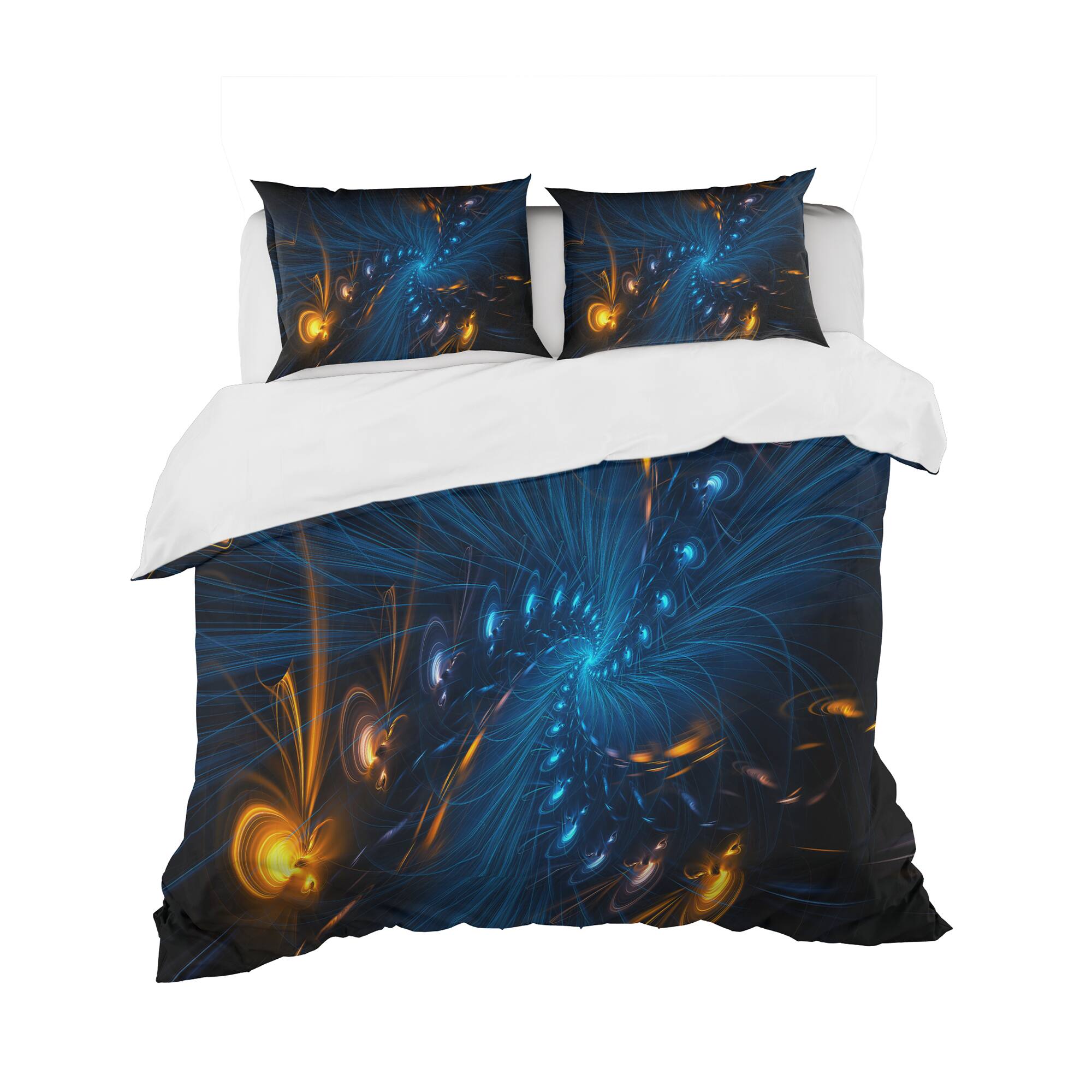 Designart &#x27;Illumination&#x27; Modern &#x26; Contemporary Bedding Set - Duvet Cover &#x26; Shams