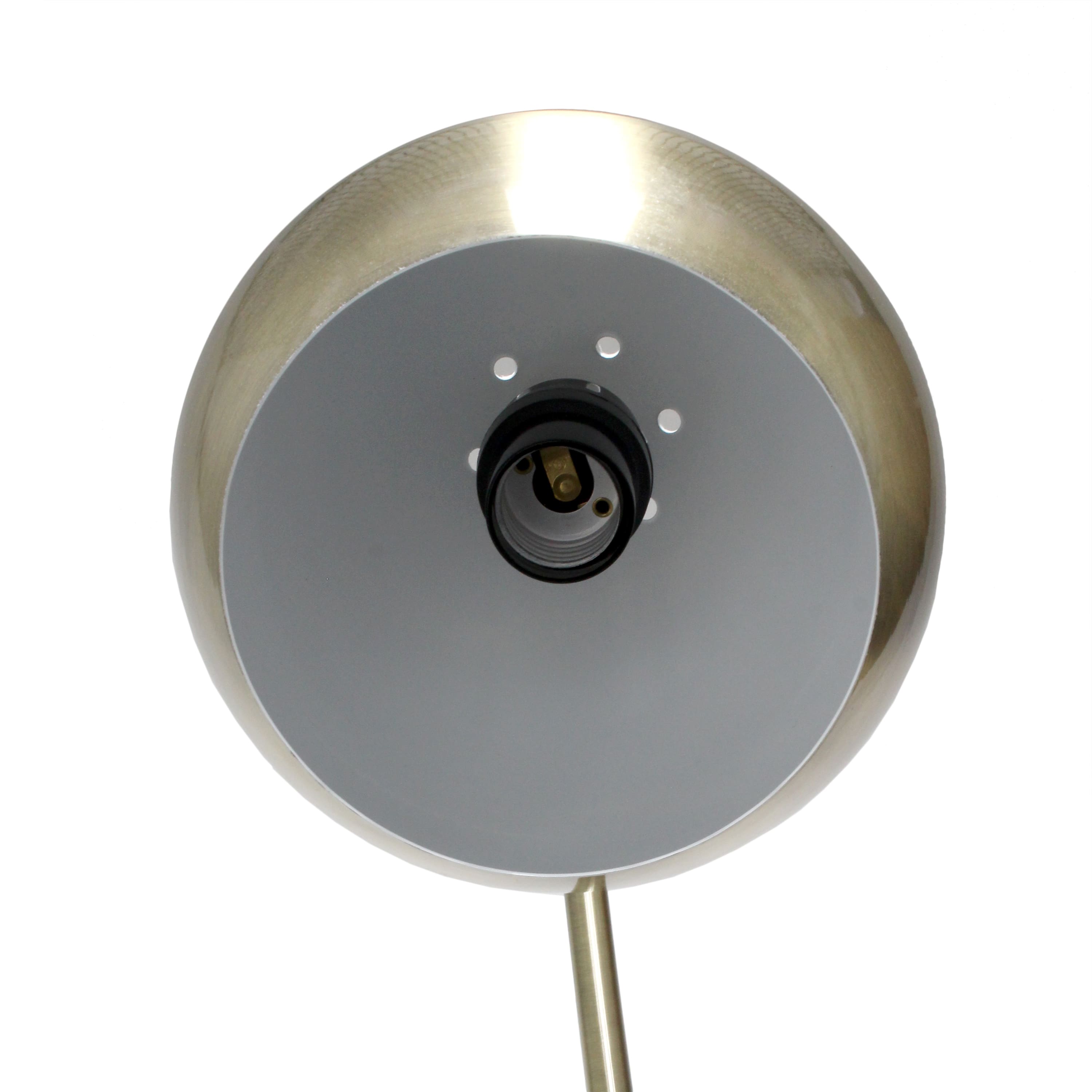 Lalia Home 20&#x22; Curved Table Lamp with Dome Shade