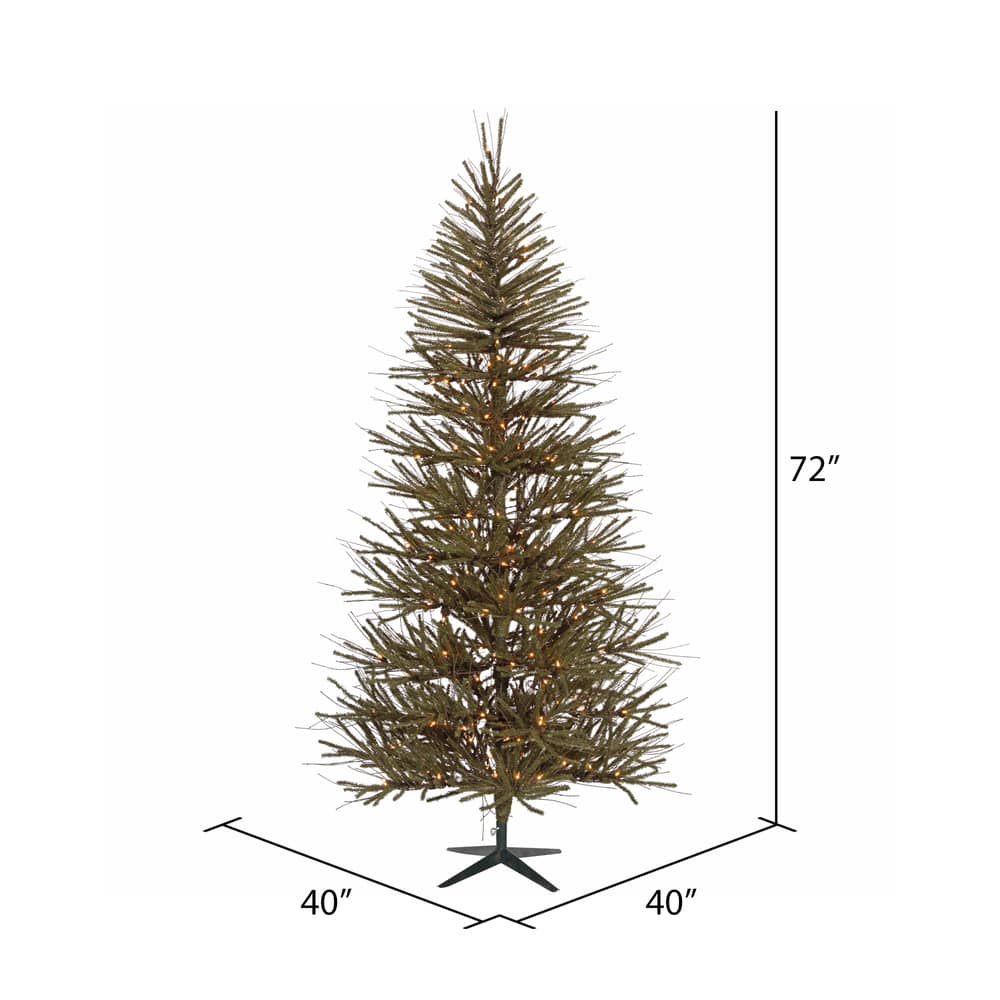 6ft. Pre-Lit Vienna Twig Artificial Christmas Tree, Warm White Dura-Lit® LED Lights