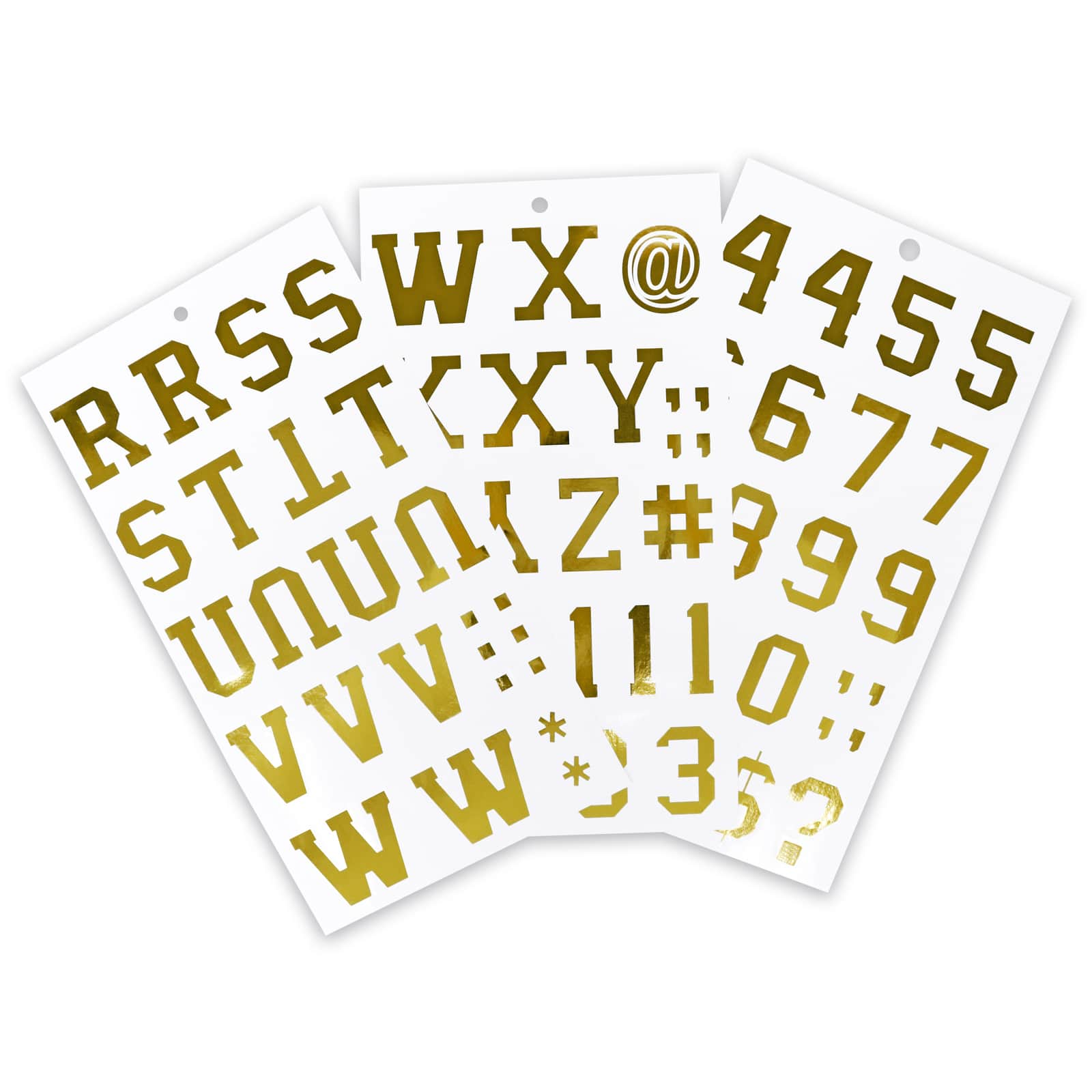 Golden Vinyl Alphabet Sticker Sheets by Recollections&#x2122;