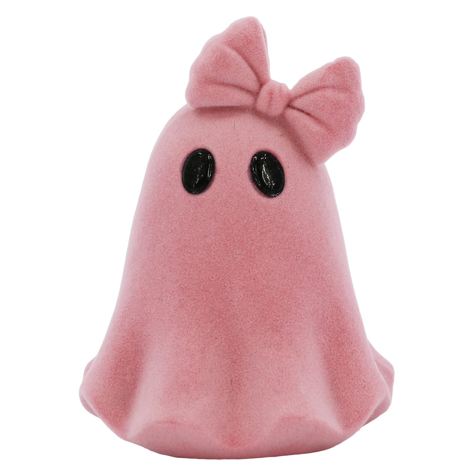 4.75" Flocked Ghost with Bow Tabletop Accent by Ashland®