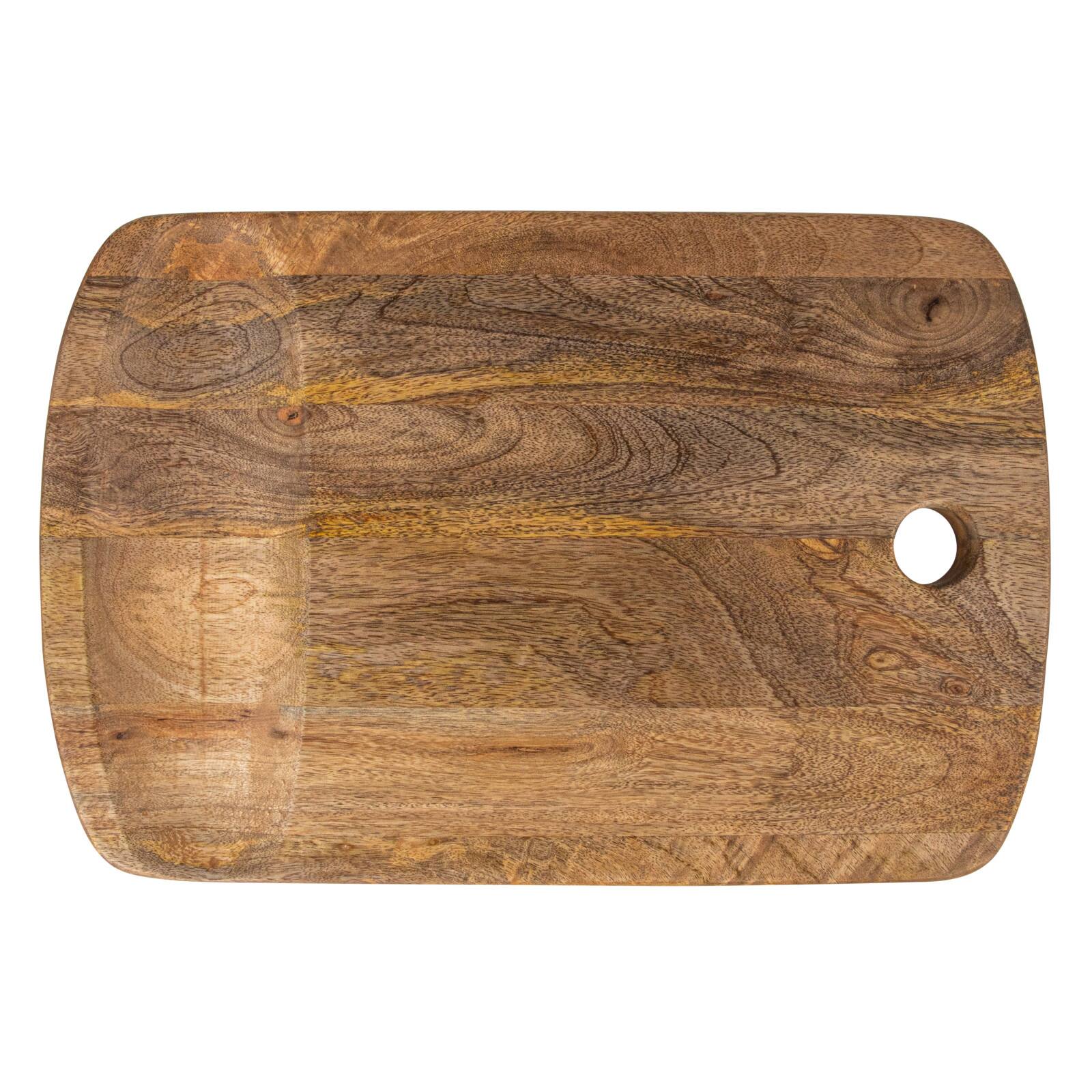 Hello Honey® 18" Natural Culinary Craftsman Mango Wood Cheese & Cutting Board