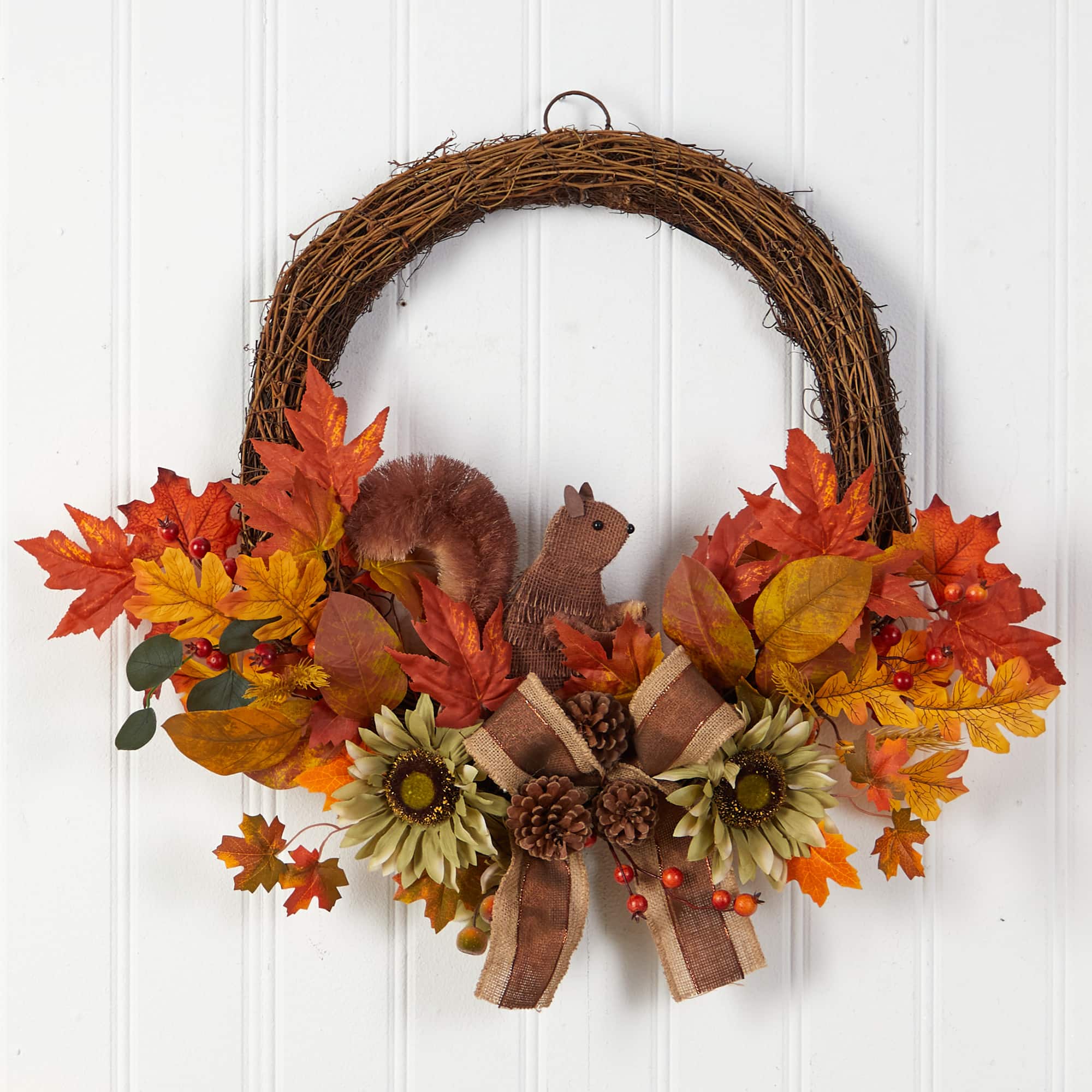 26" Fall Harvest with Bunny Autumn Wreath