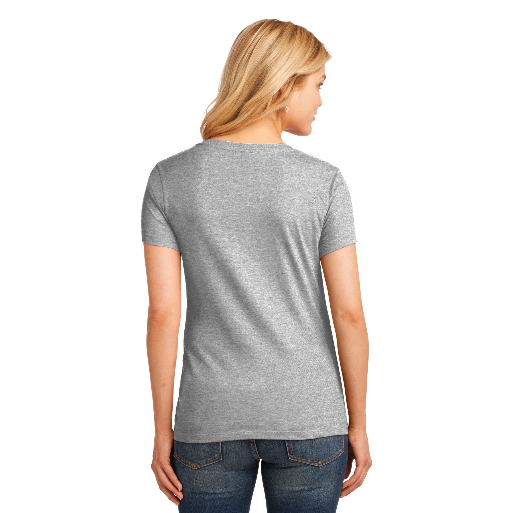 Port & Company® Ladies Core Cotton Neutrals V-Neck T-Shirt