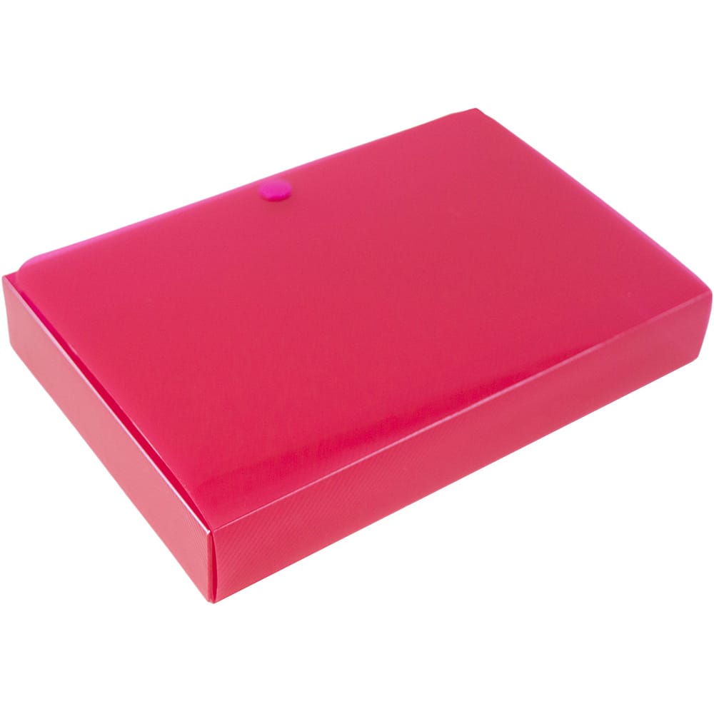 JAM Paper Red Plastic Index Card Case