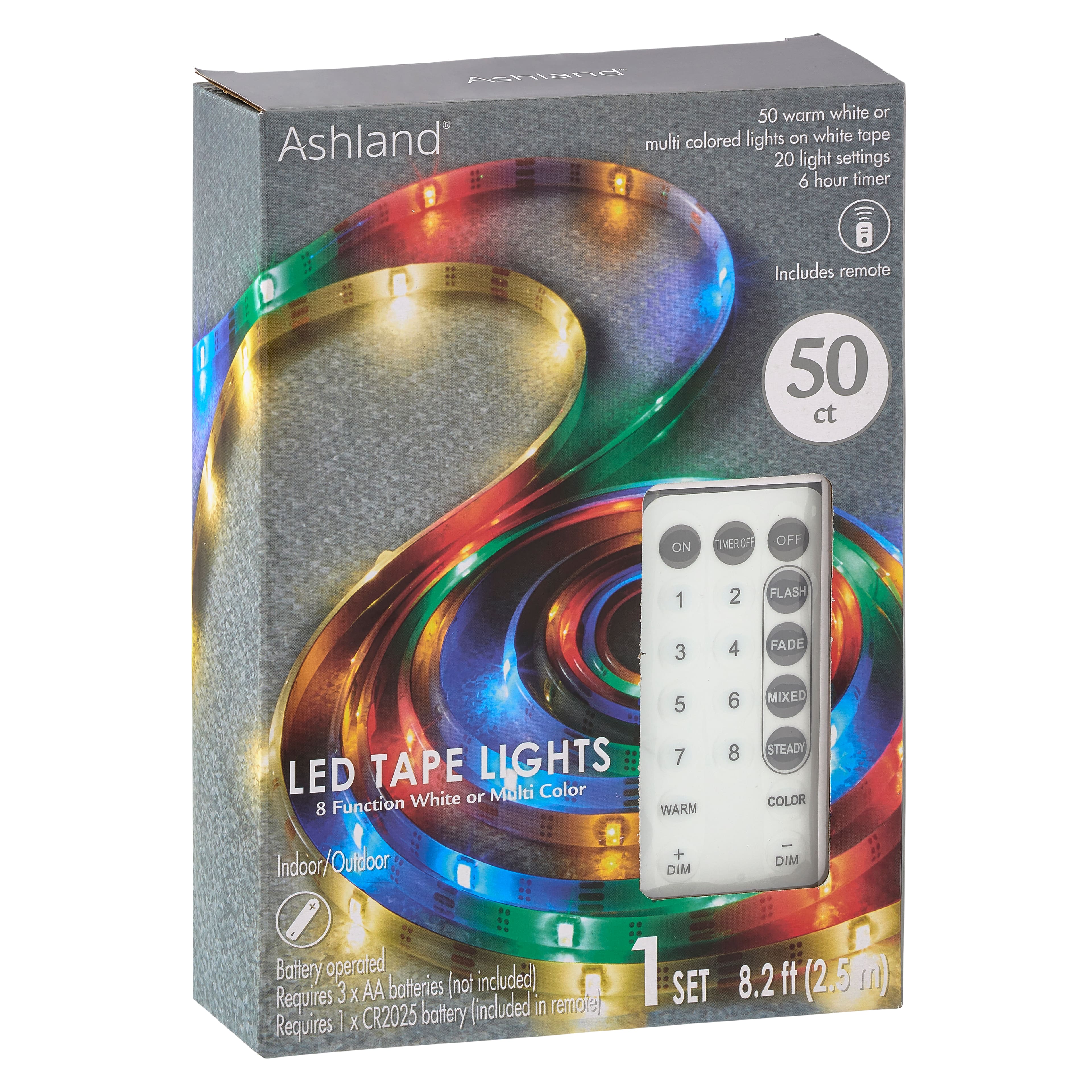 12 Pack: 50ct. Color Changing LED Tape Lights by Ashland®