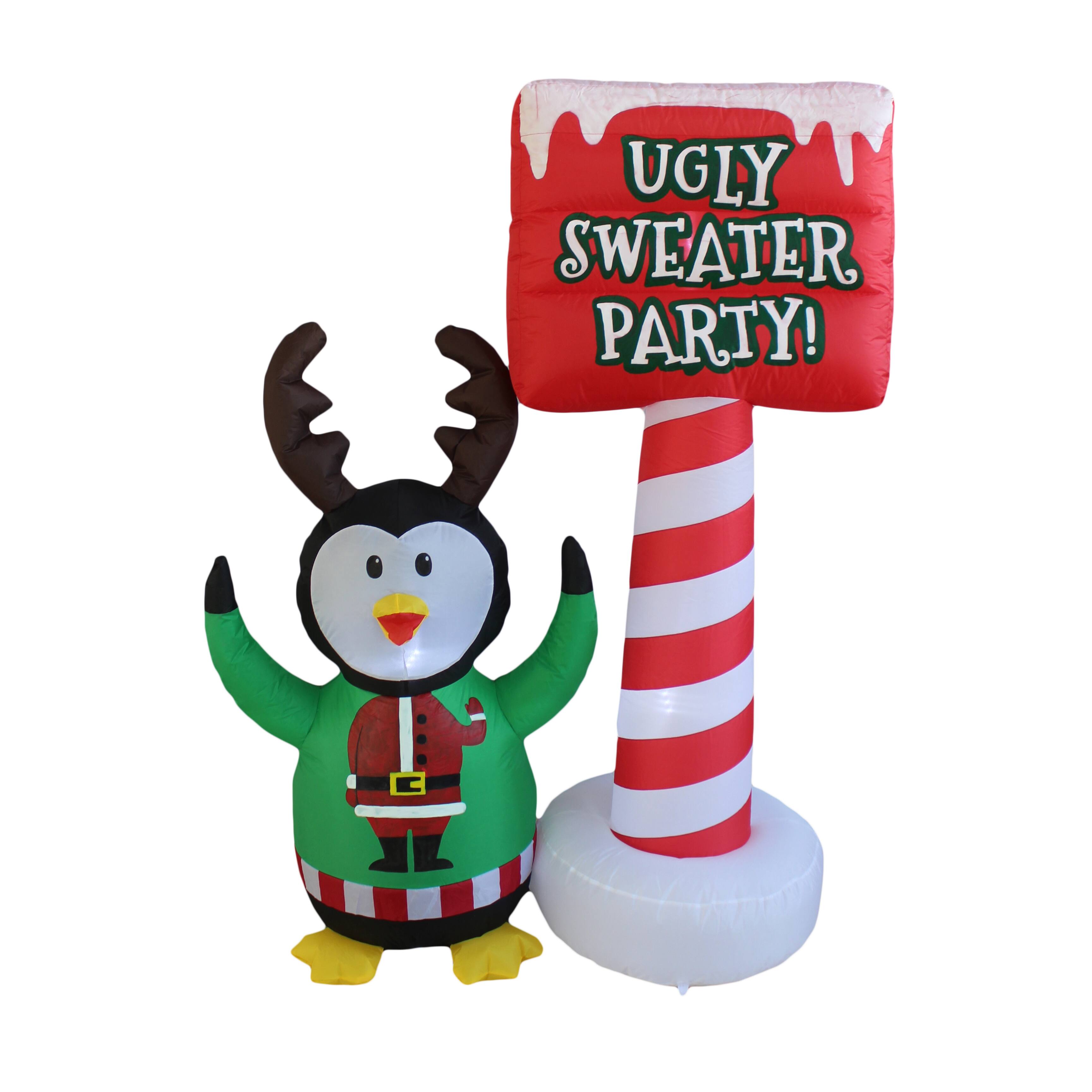 5ft. Inflatable Santa's Doggy Dare