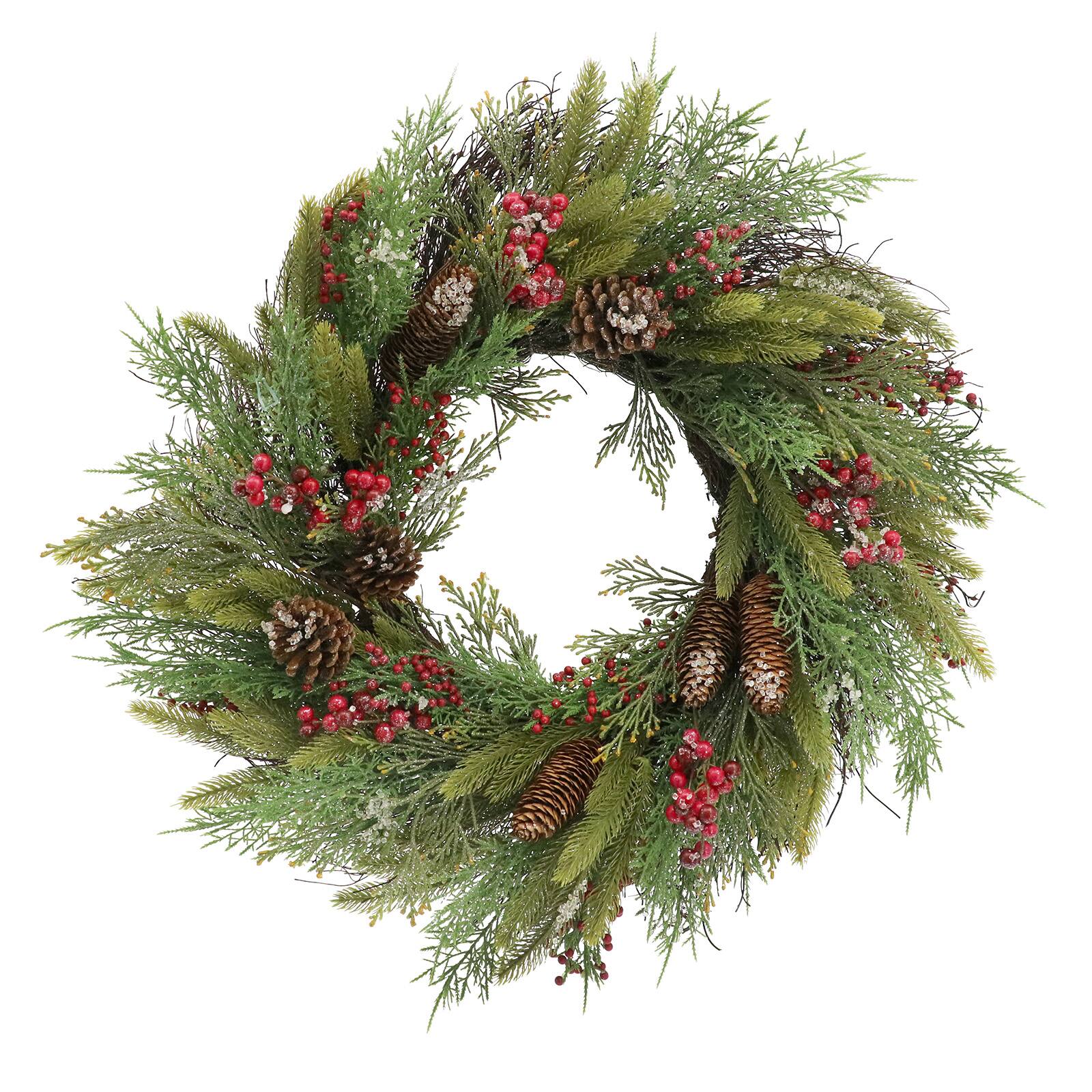 Decorated Christmas Wreaths