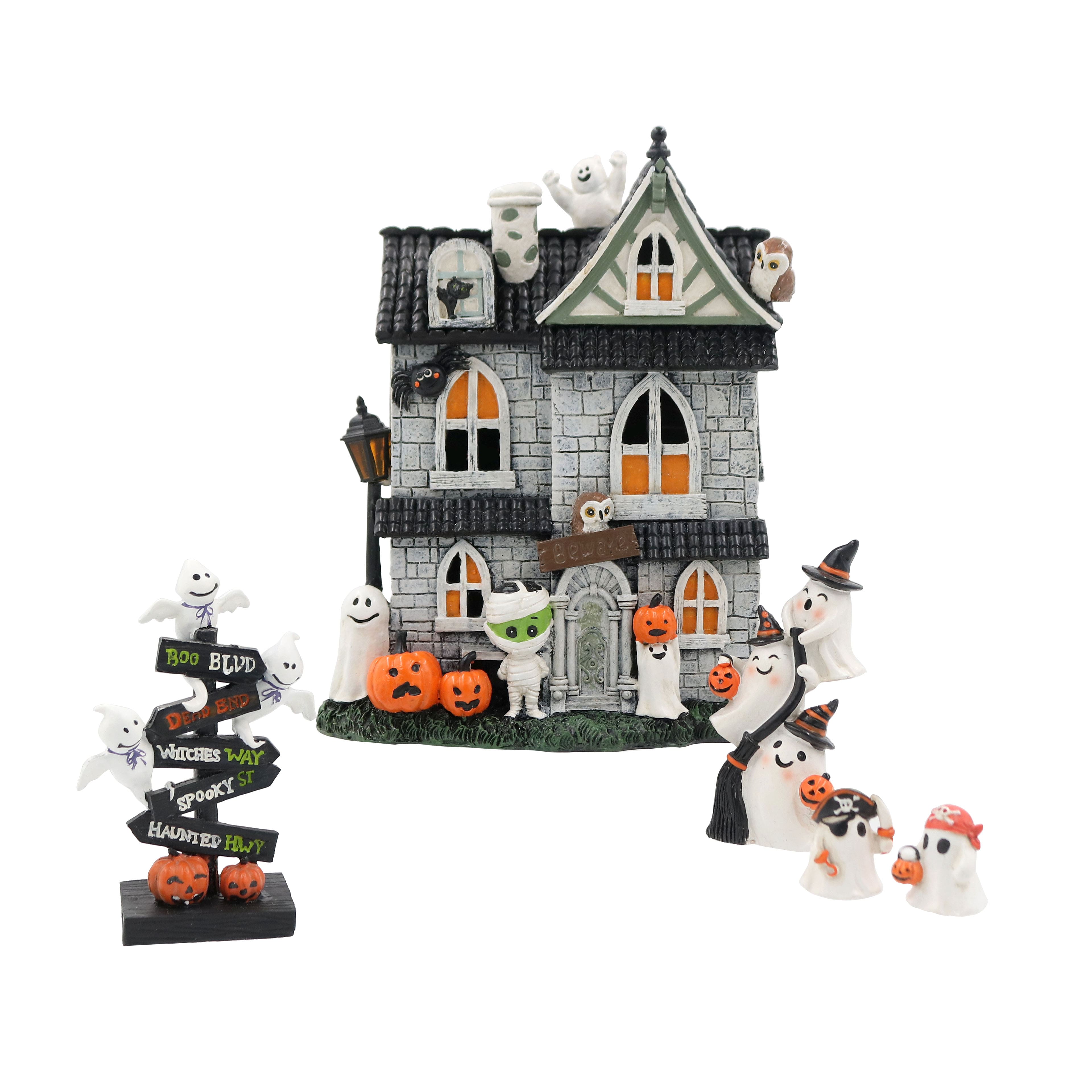 Mini LED Spooky Stone House by Ashland&#xAE;