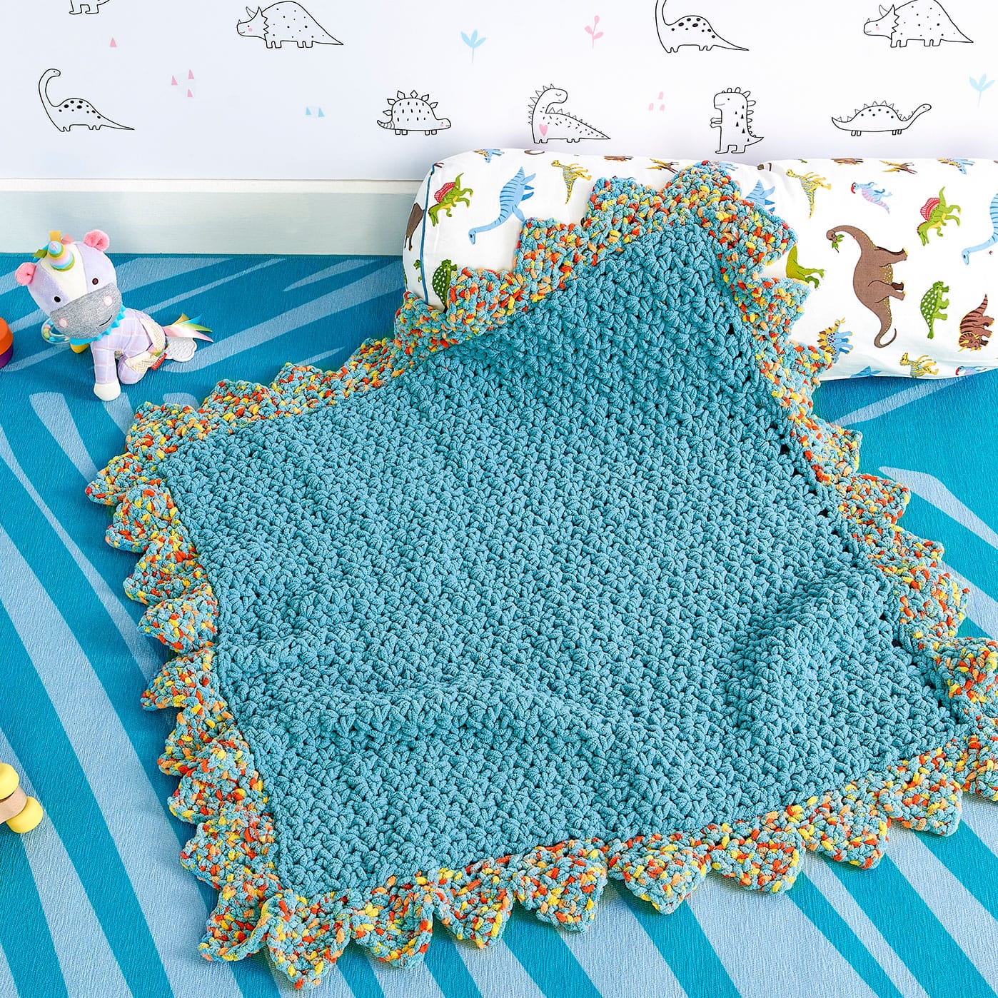 Bernat® Baby Blanket™ Easy Sawtooth Edge Crochet Baby Blanket, Projects