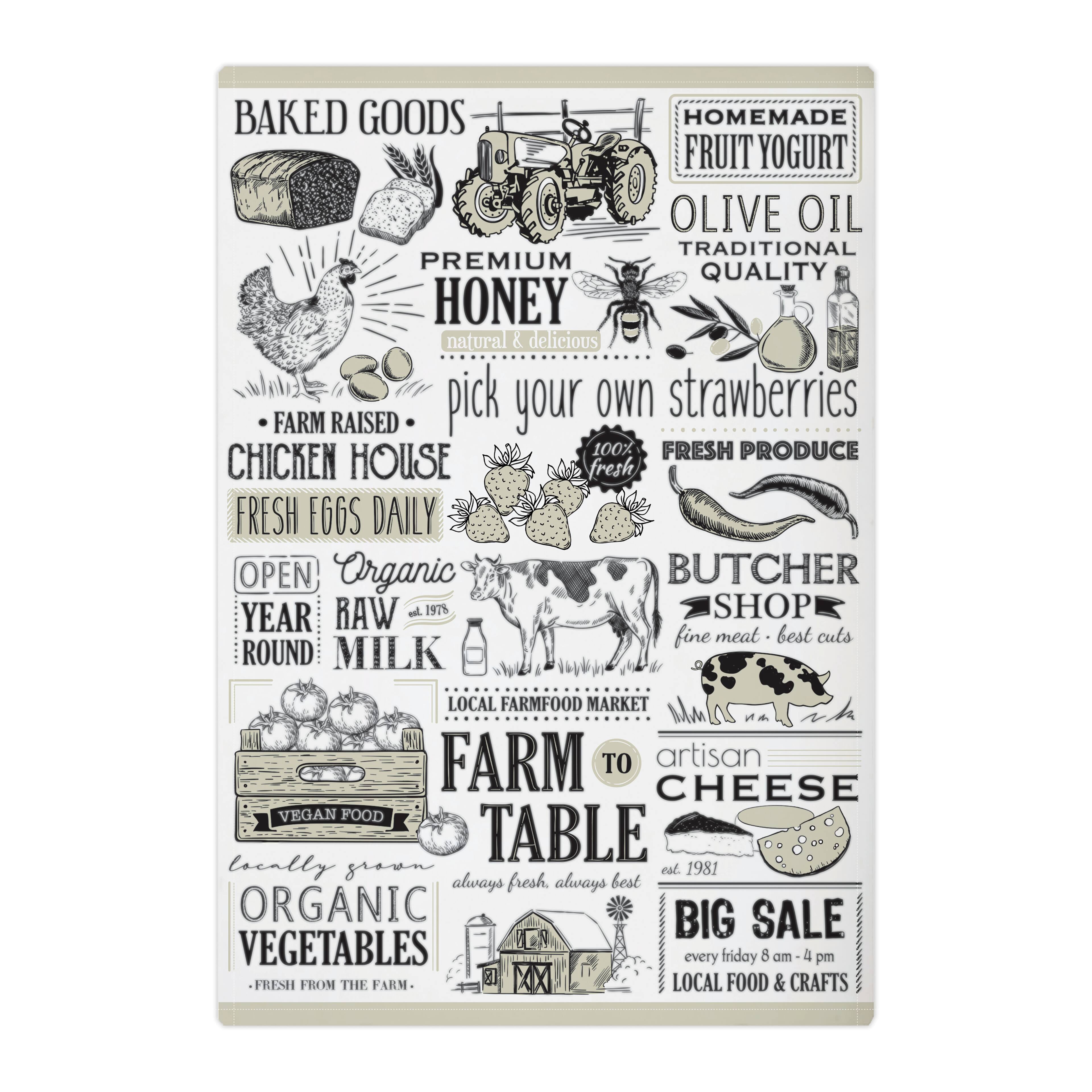 MUkitchen Local Market Designer Print Towel