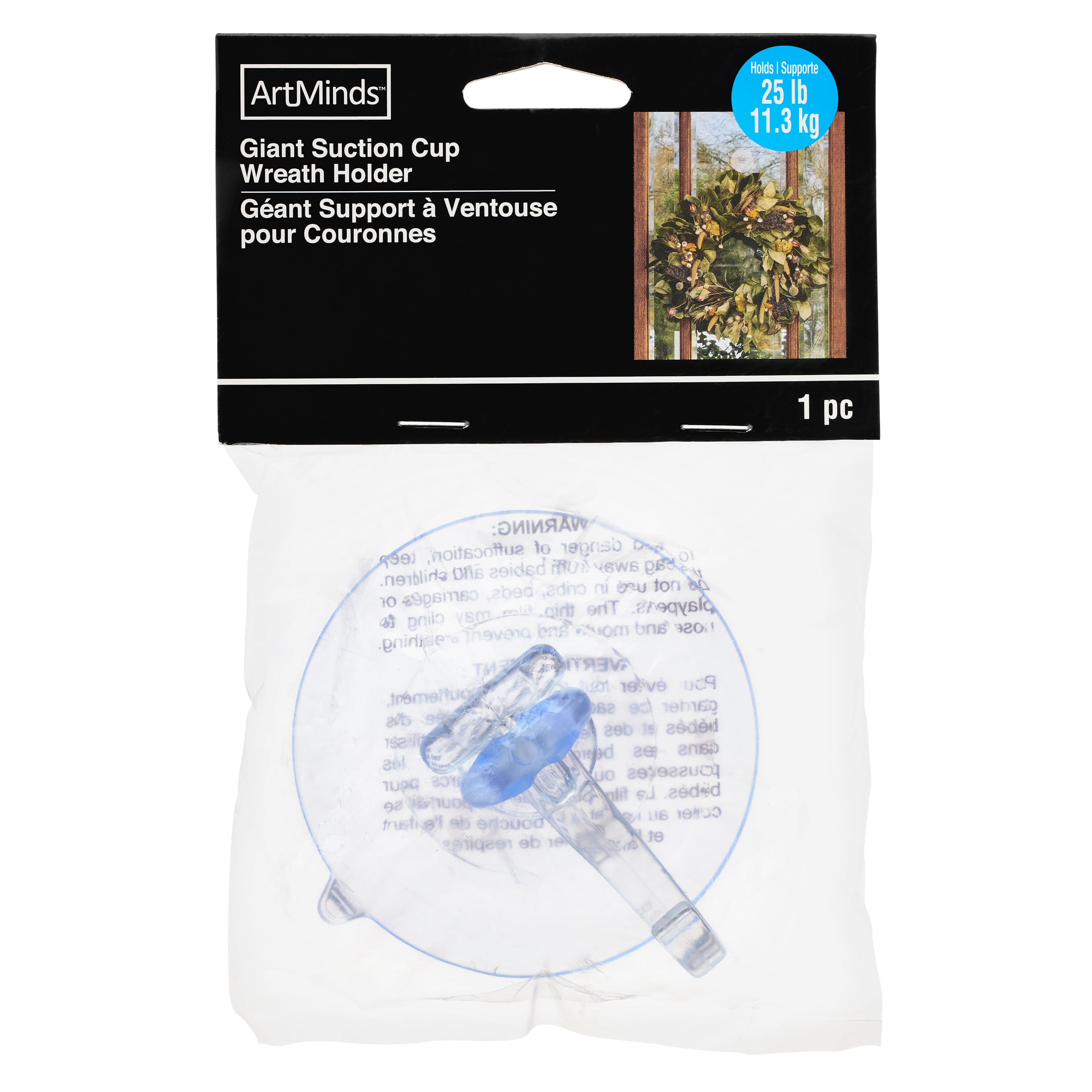 Giant Suction Cup Wreath Holder by ArtMinds™