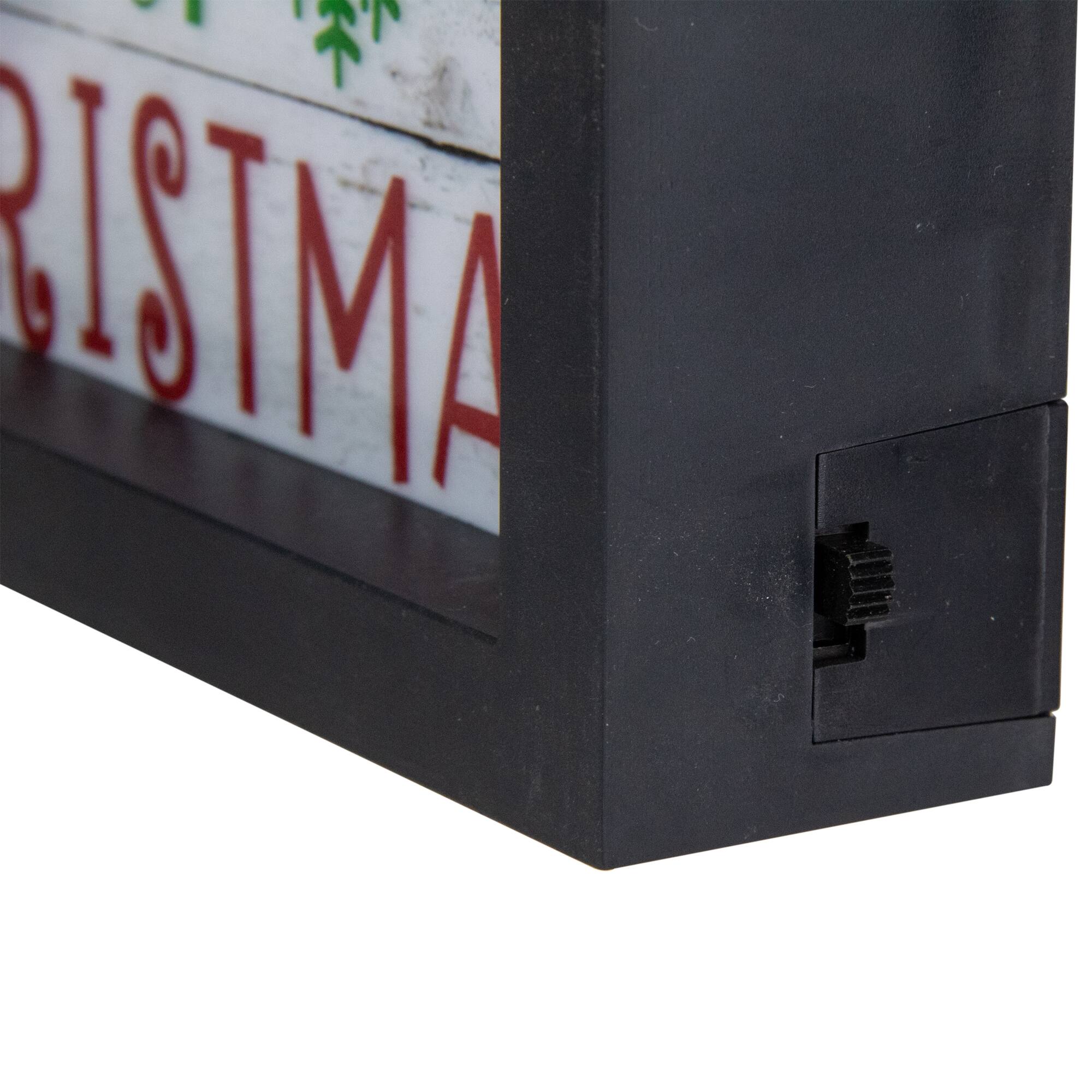LED Lighted &#x27;Believe in the Magic of Christmas&#x27; Shadow Box Wall Art
