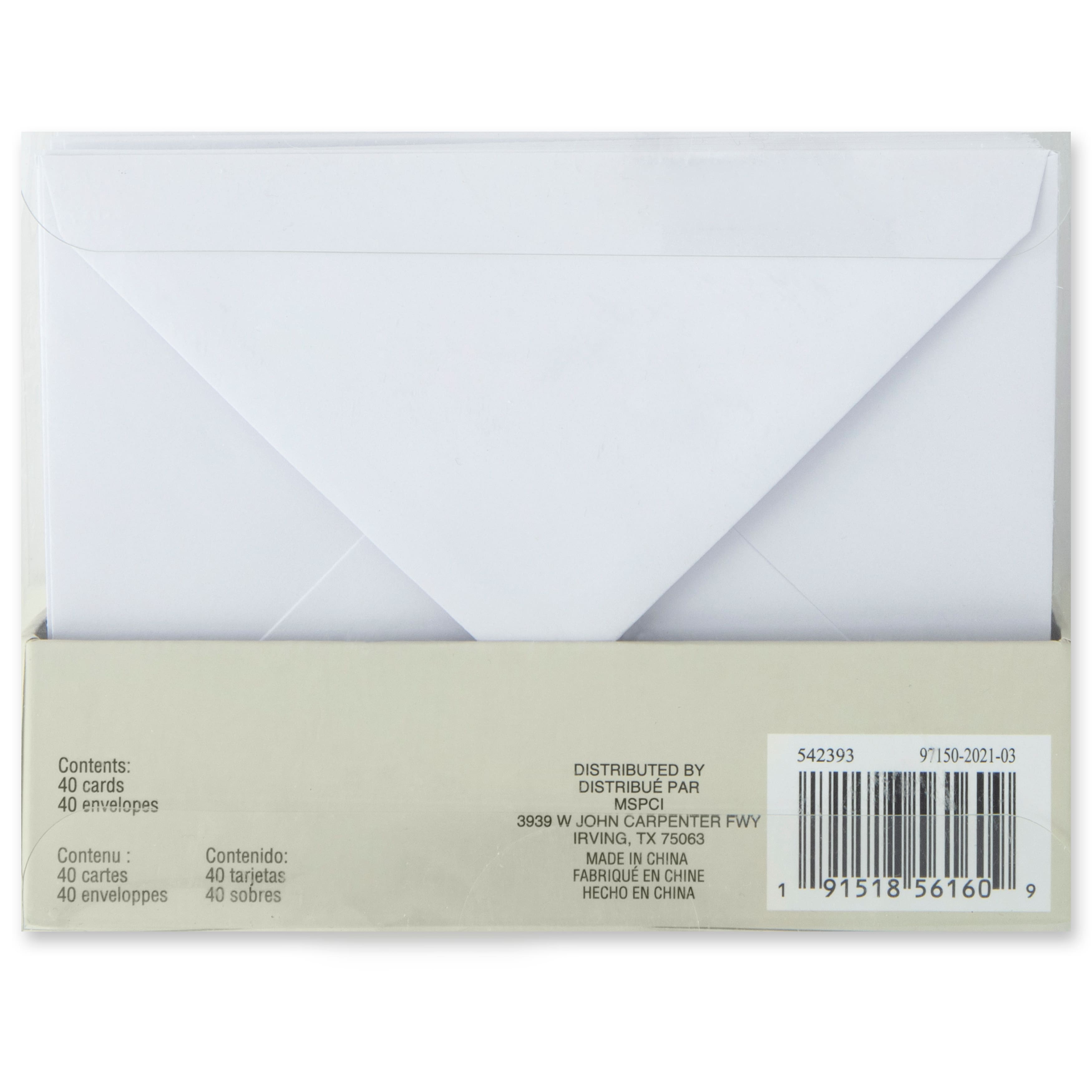 12 Packs: 40 ct. (480 total) 4.25&#x22; x 5.5&#x22; Thank You Cards &#x26; Envelopes by Recollections&#x2122;