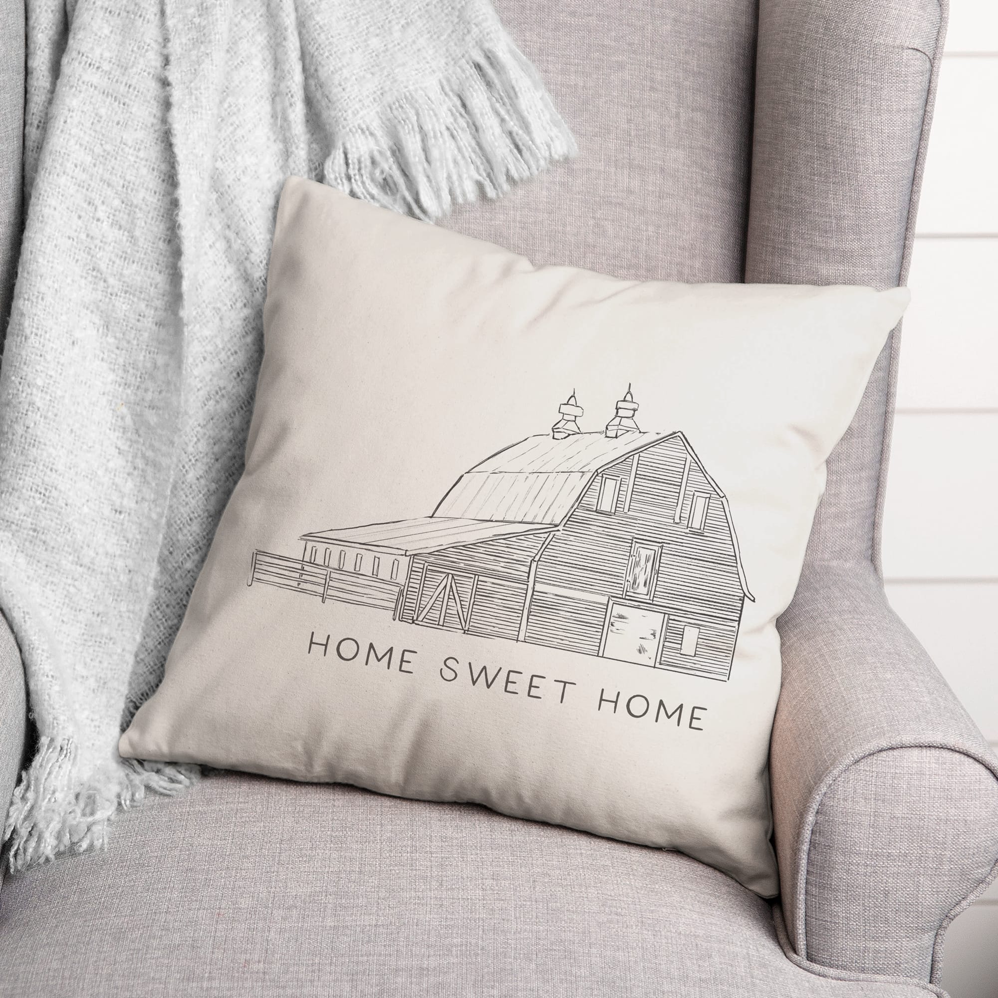 Home Sweet Home 18" x 18" Throw Pillow
