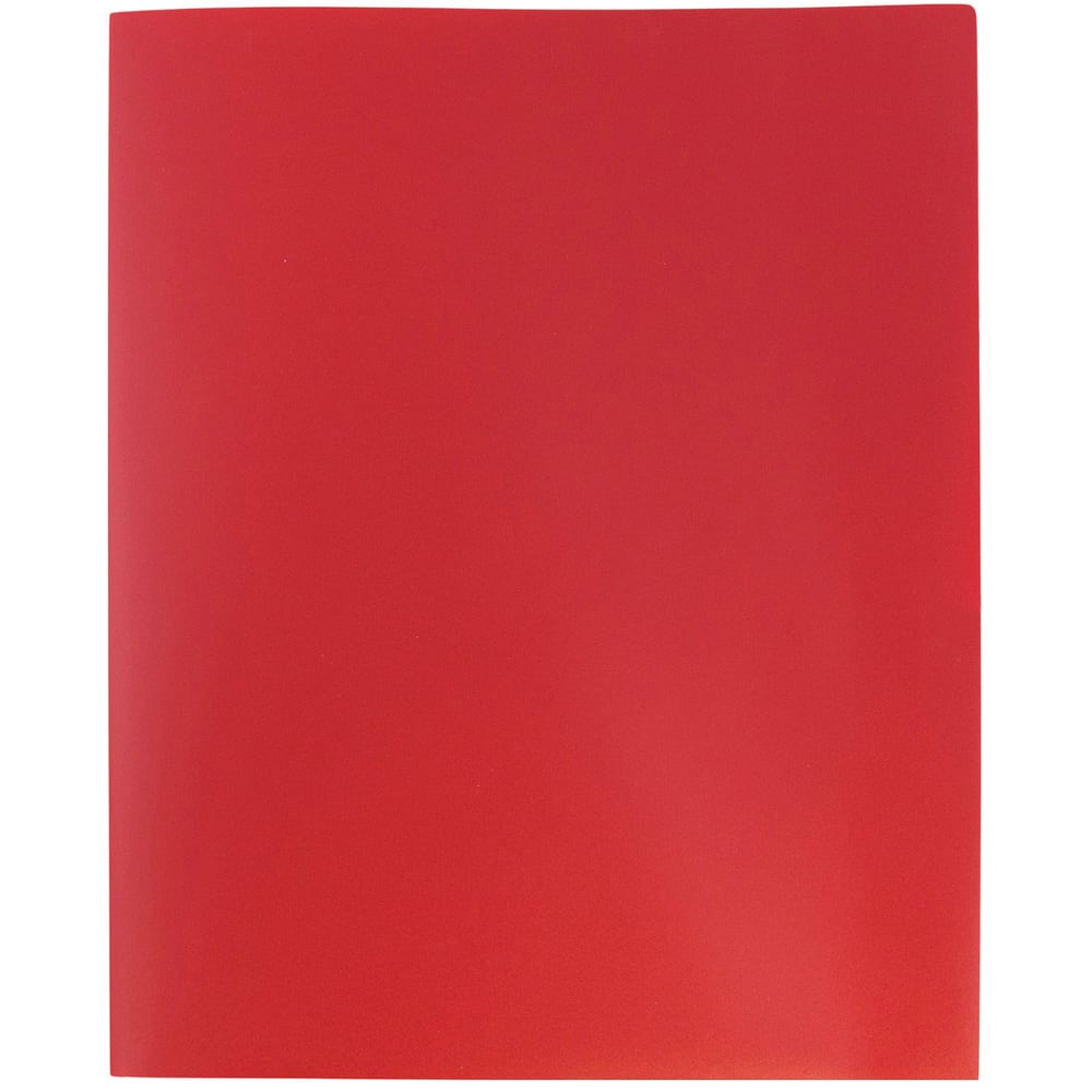 JAM Paper 9.5&#x22; x 11.5&#x22; Plastic 2 Pocket School POP Folders, 6ct.