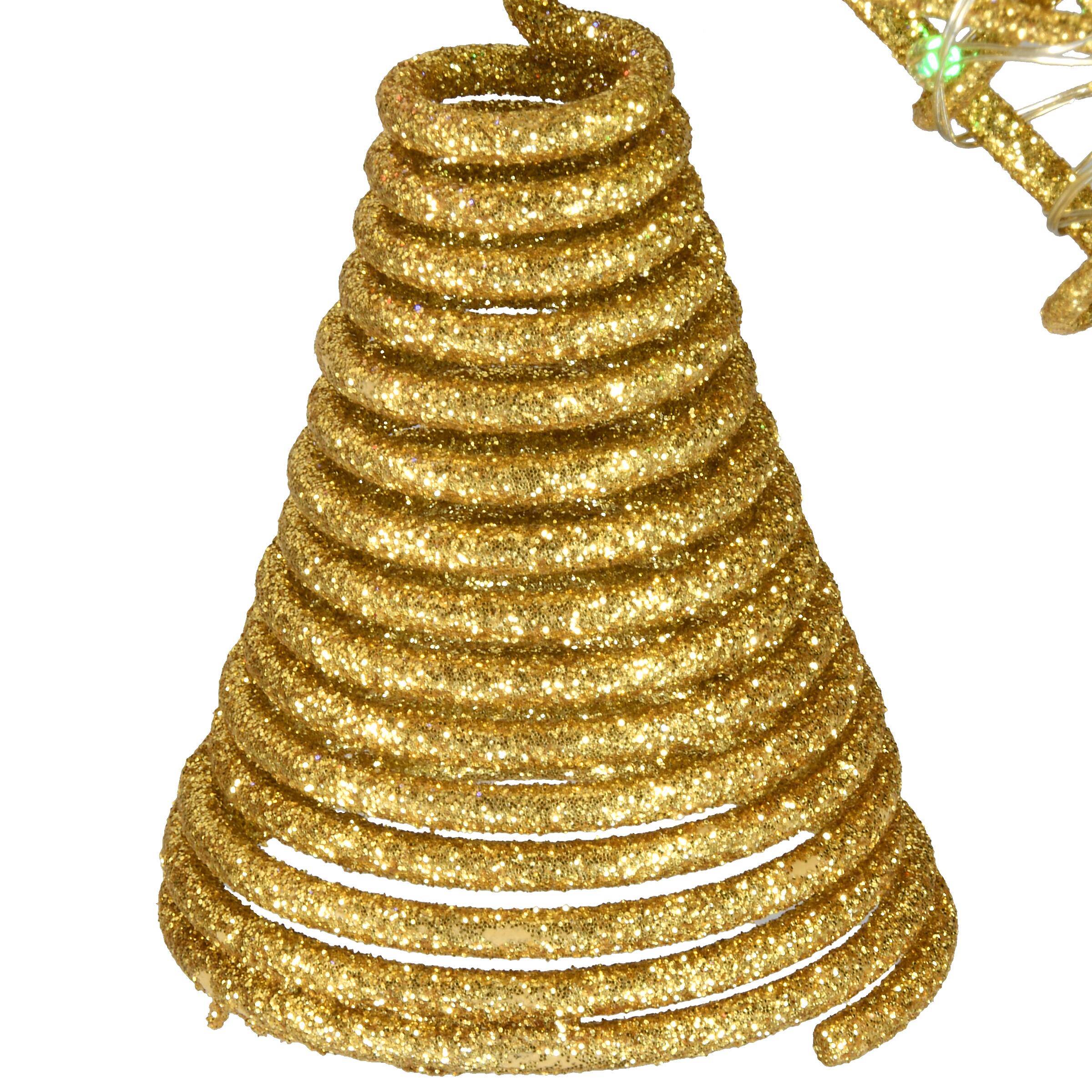 9" Gold Star Tree Top with Dual Color® Lights