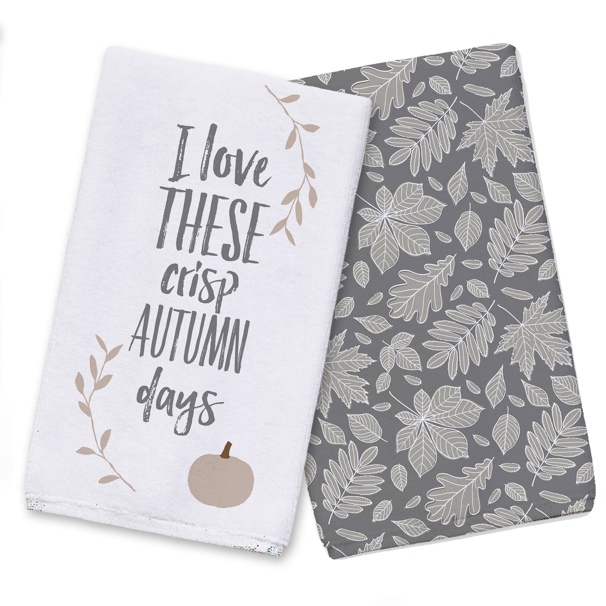 Love Crisp Autumn Days Tea Towel Set