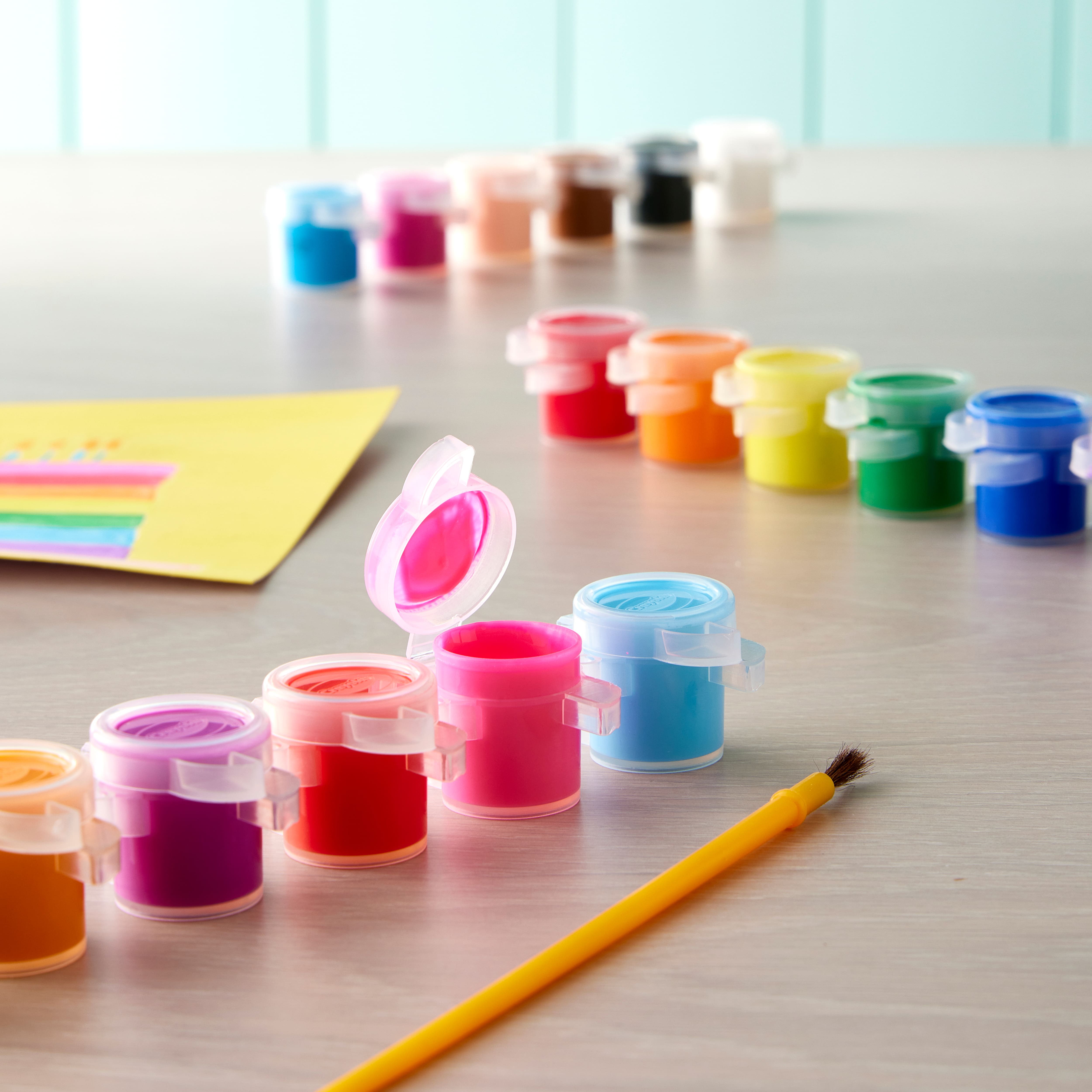Crayola Washable Kids' Paint, Nontoxic, 18 Colors