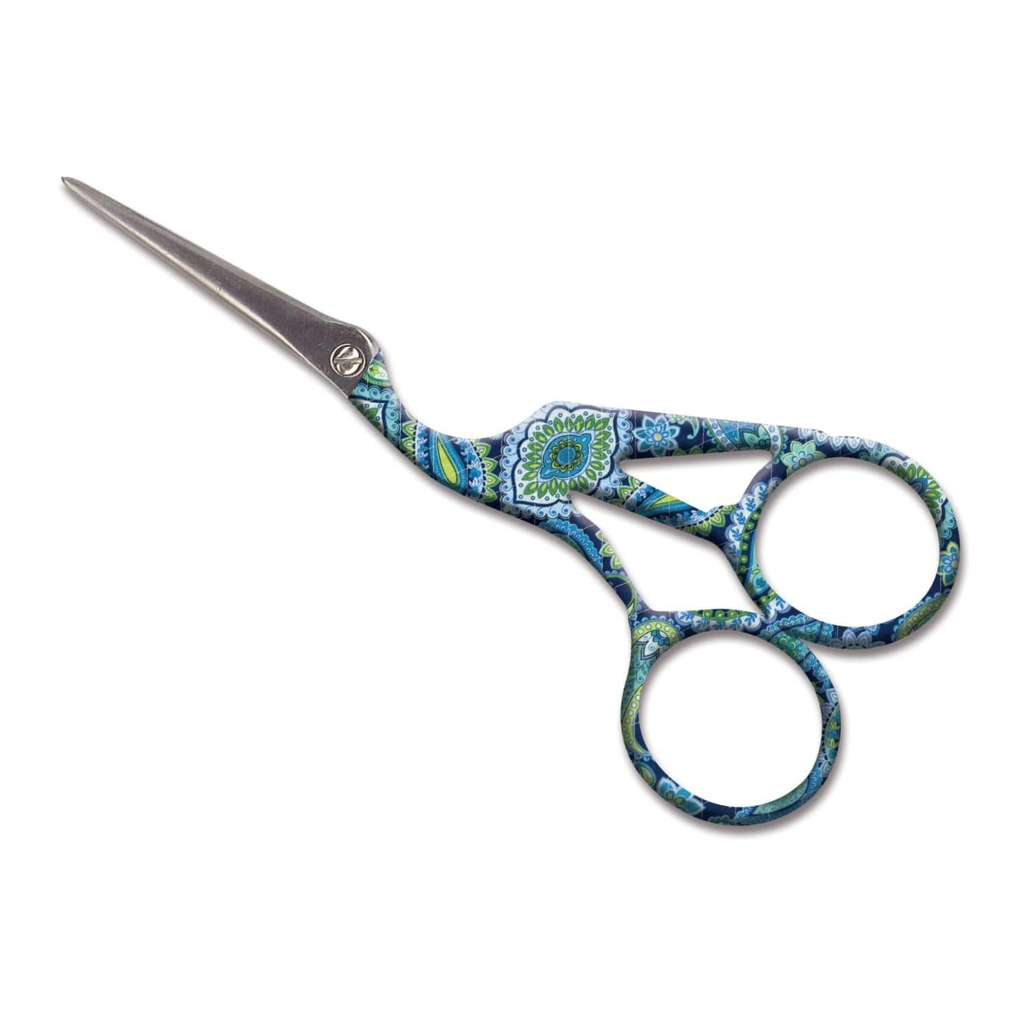 Janlynn&#xAE; 4.6&#x22; Blue Paisley Embroidery Scissors
