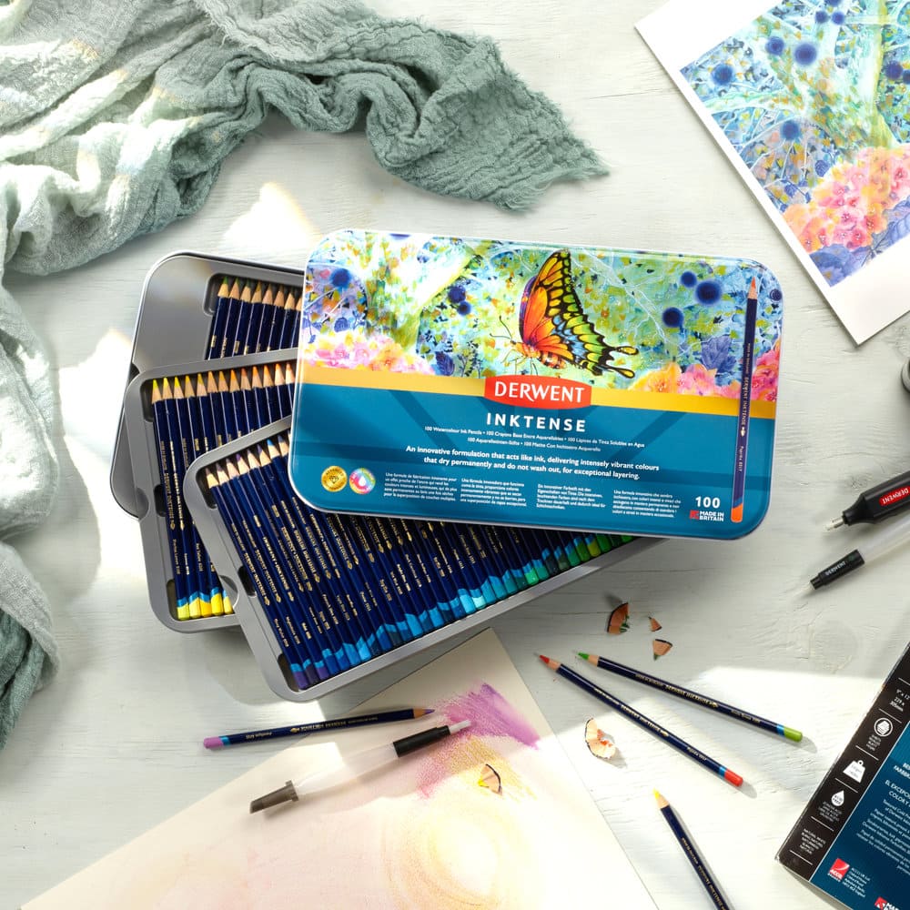Derwent Inktense 100 Watercolor Ink Pencil Set