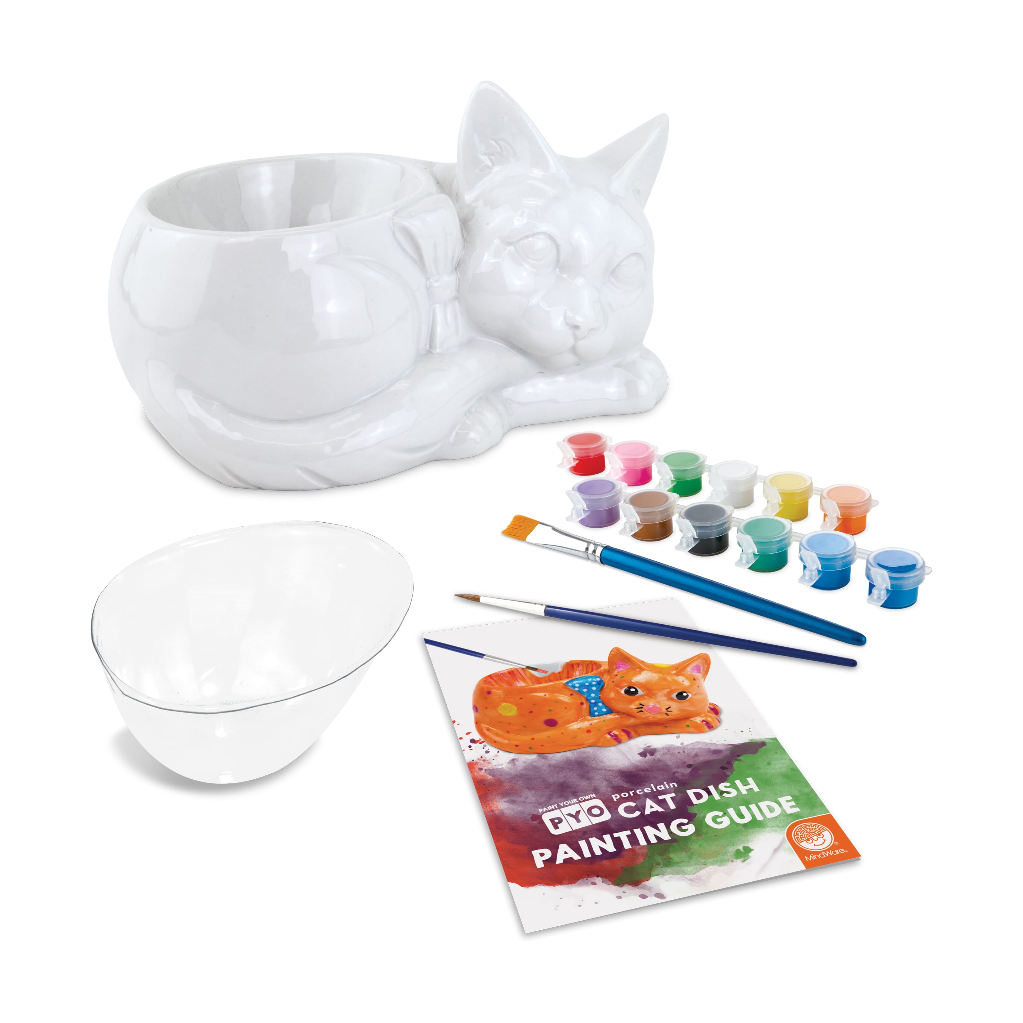 Paint Your Own Porcelain Cat Dish