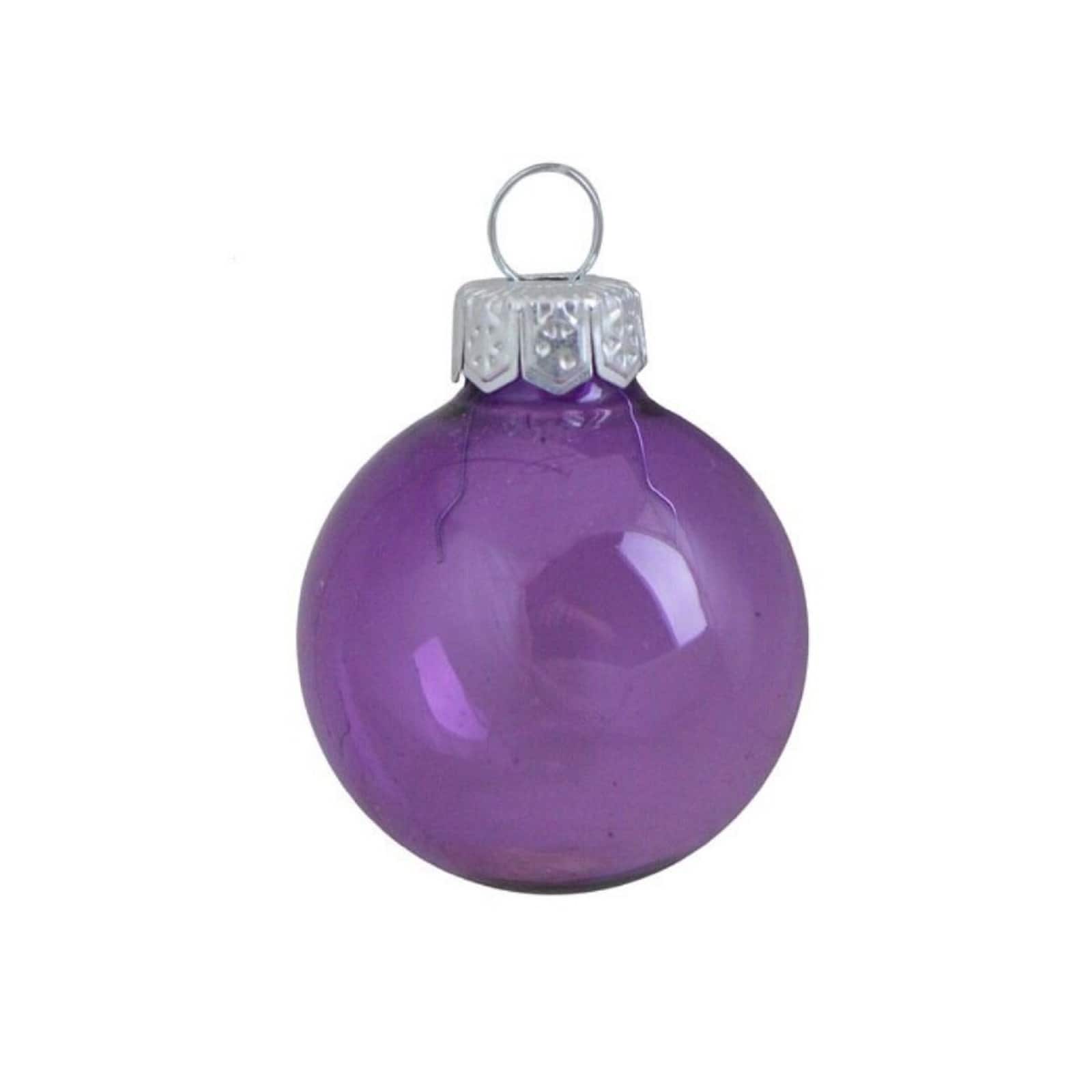 Whitehurst 40 Pack 1.5" Transparent Glass Ball Ornaments