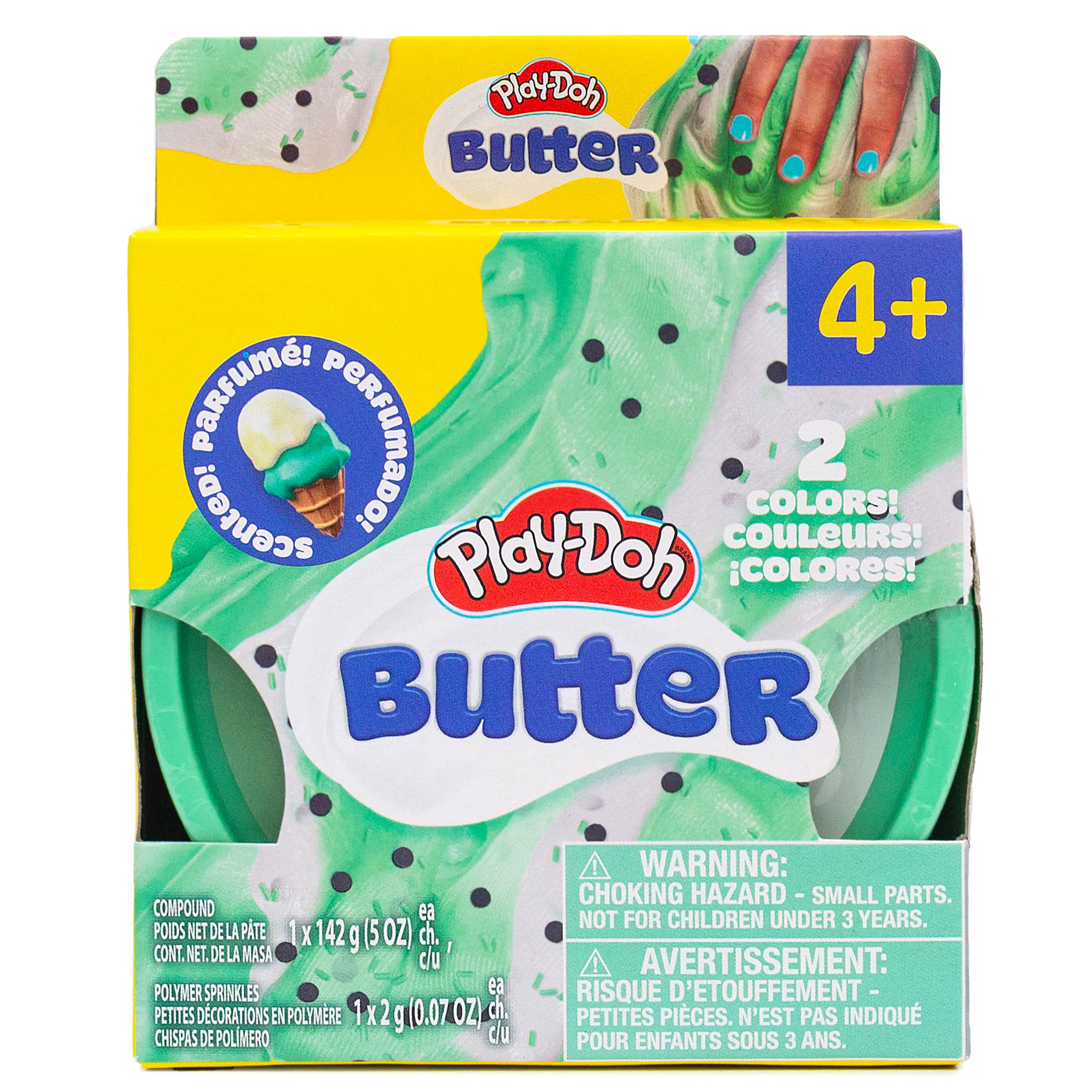 Play-Doh Green &#x26; White Mint Chocolate Chip Scented Butter Compound