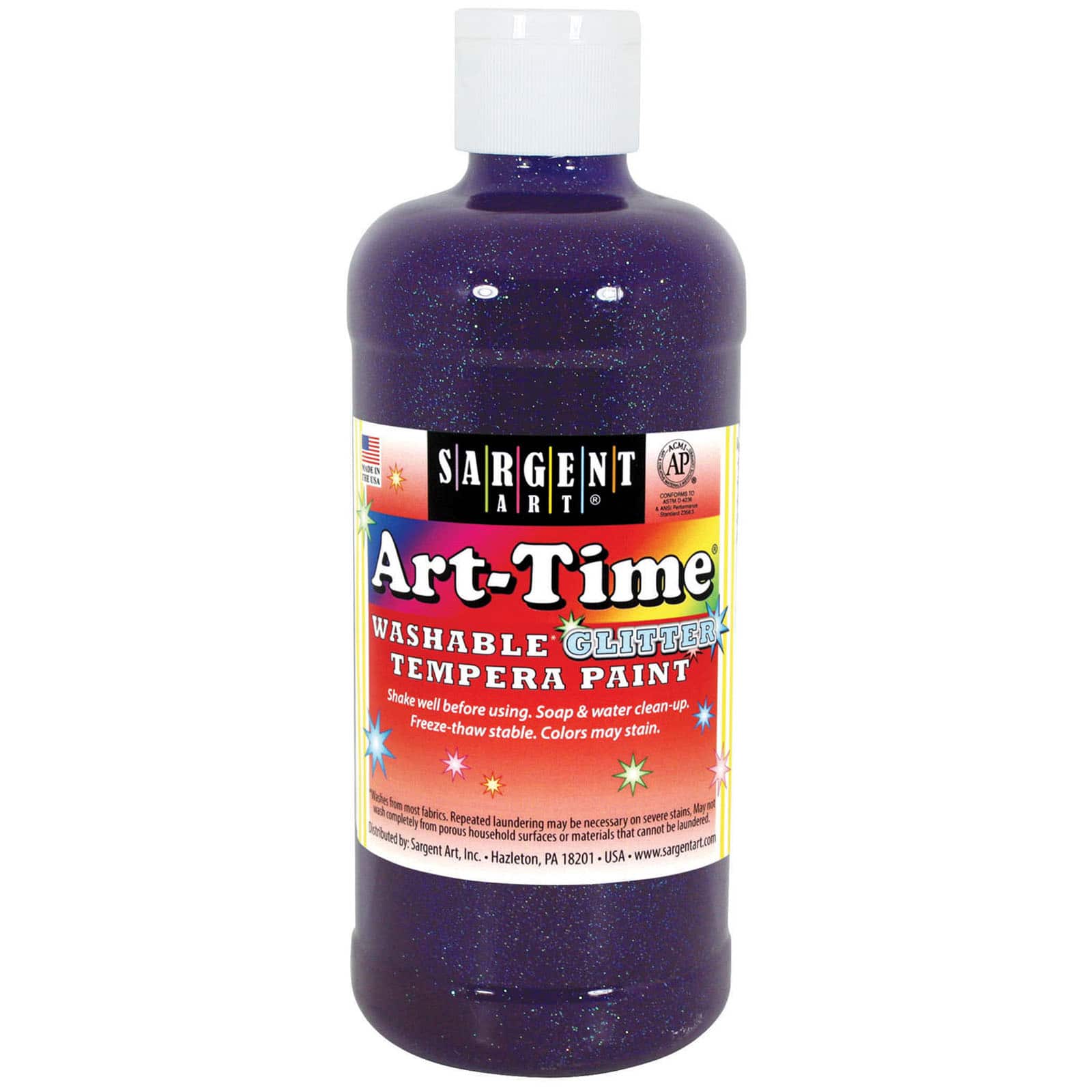 Sargent Art® Art-Time® Washable Glitter Tempera Paint, 6ct.