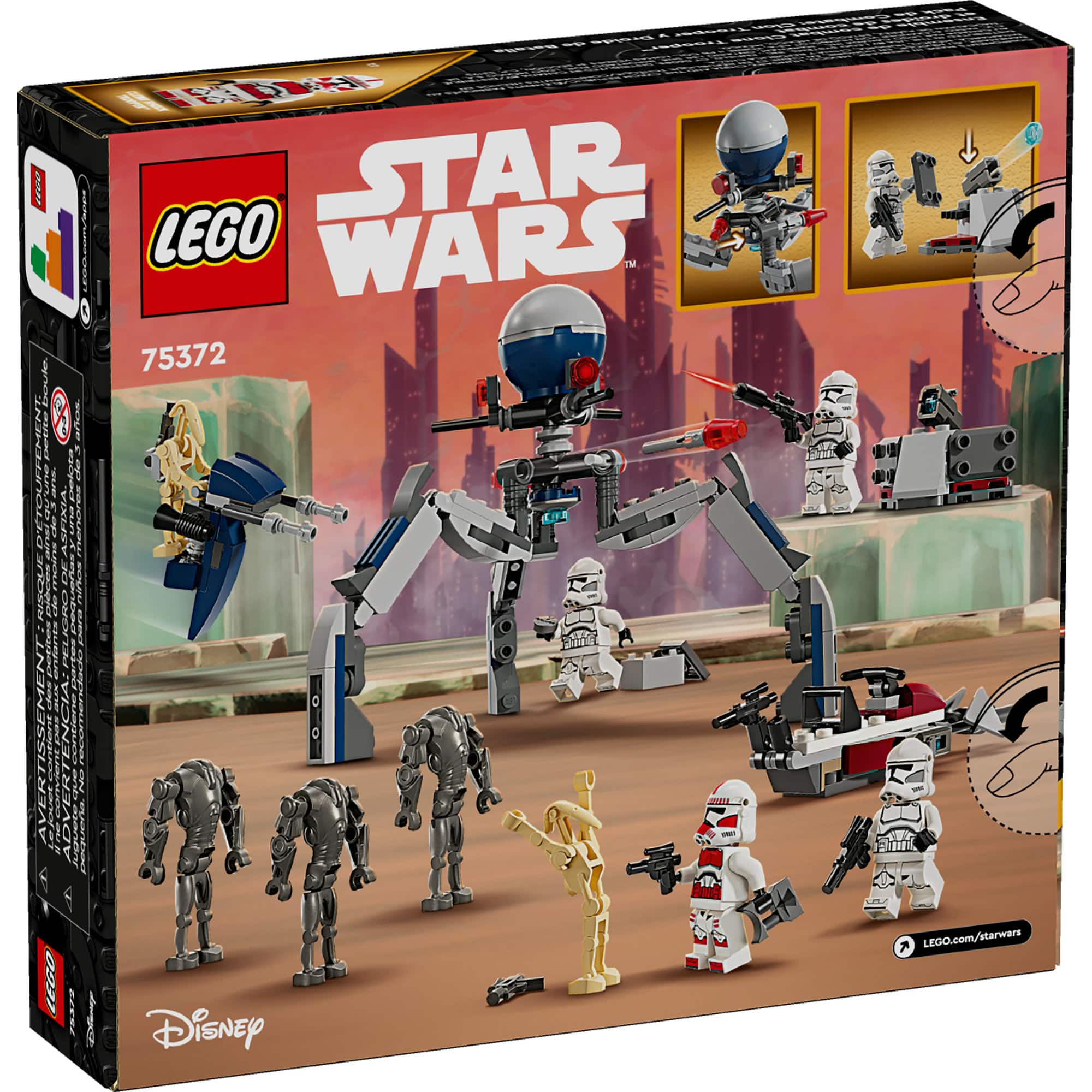 LEGO&#xAE; Star Wars&#x2122; Clone Trooper&#x2122; &#x26; Battle Droid&#x2122; Battle Pack 75372