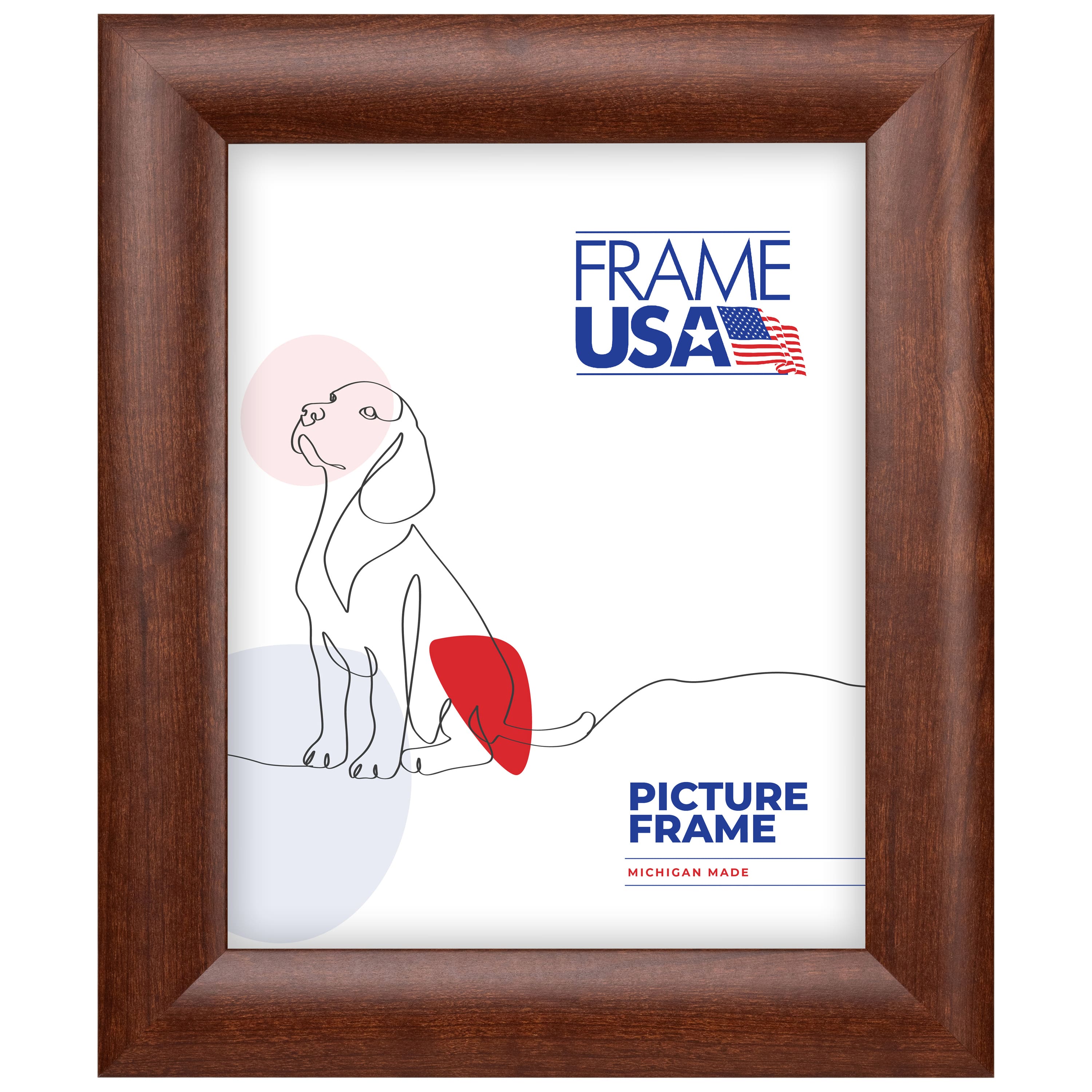 Frame USA Corporate Rounded Canadian Walnut Single Image Picture Frame