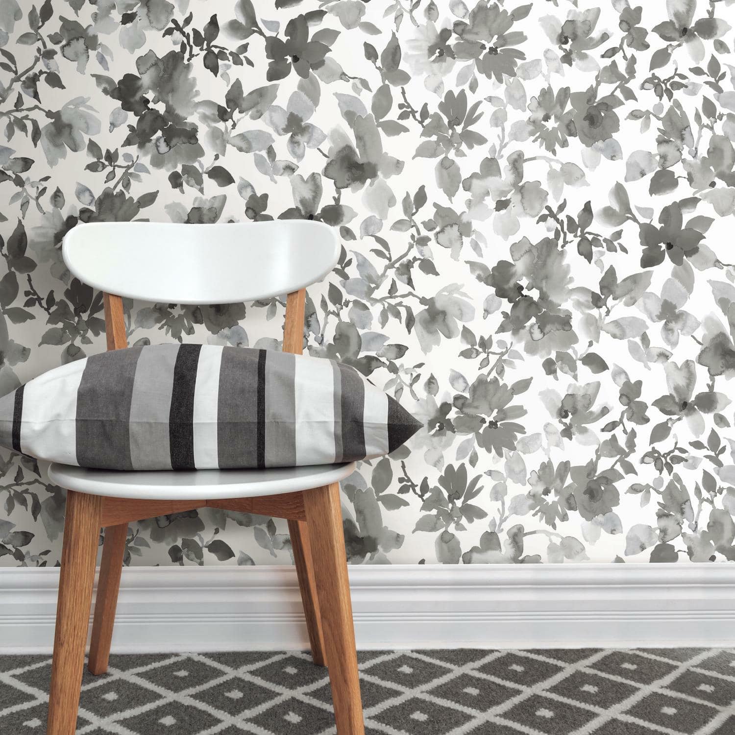 RoomMates Watercolor Floral Peel &#x26; Stick Wallpaper