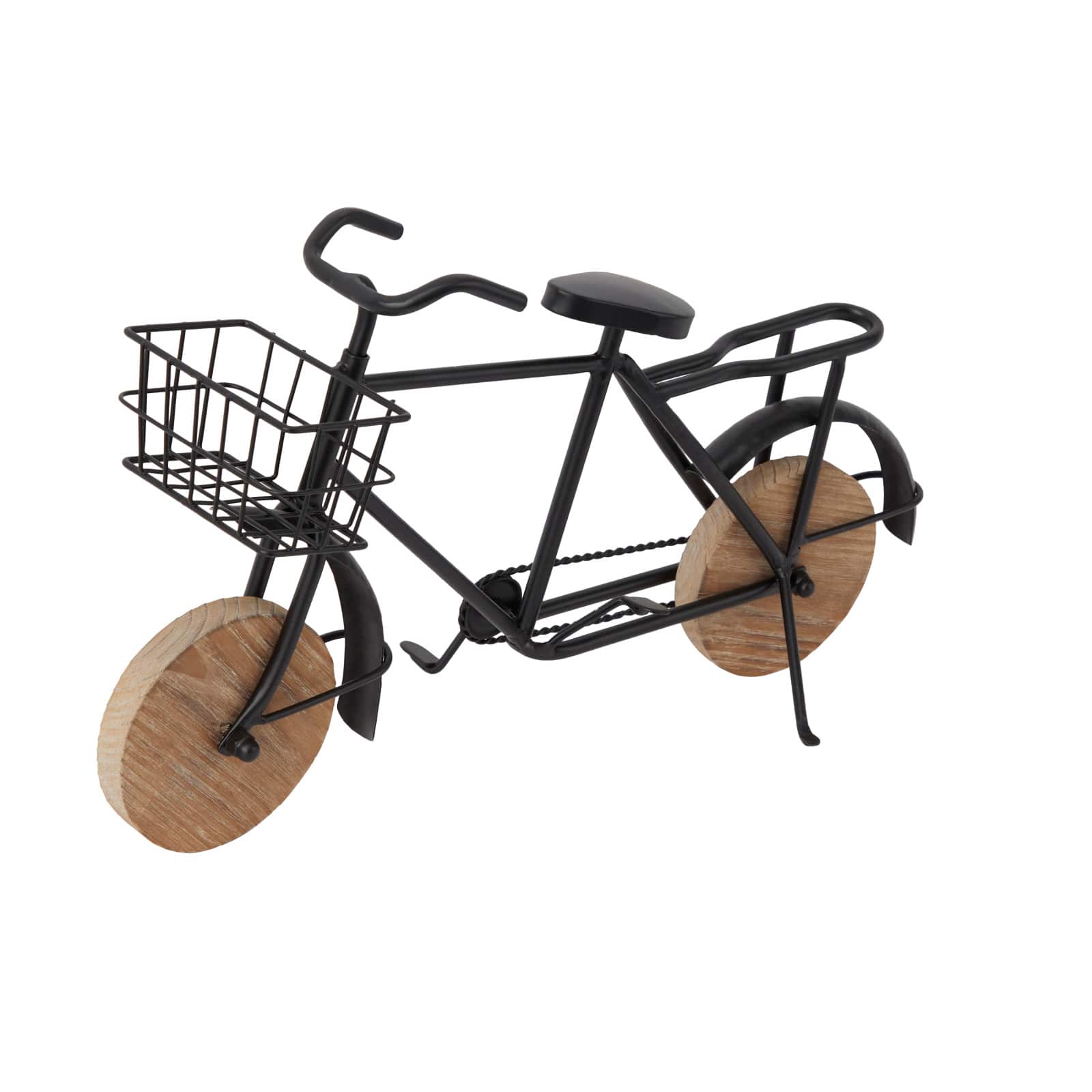 Black Metal Eclectic Bicycle Sculpture 10 x 17 x 5 By Ivory And Iris