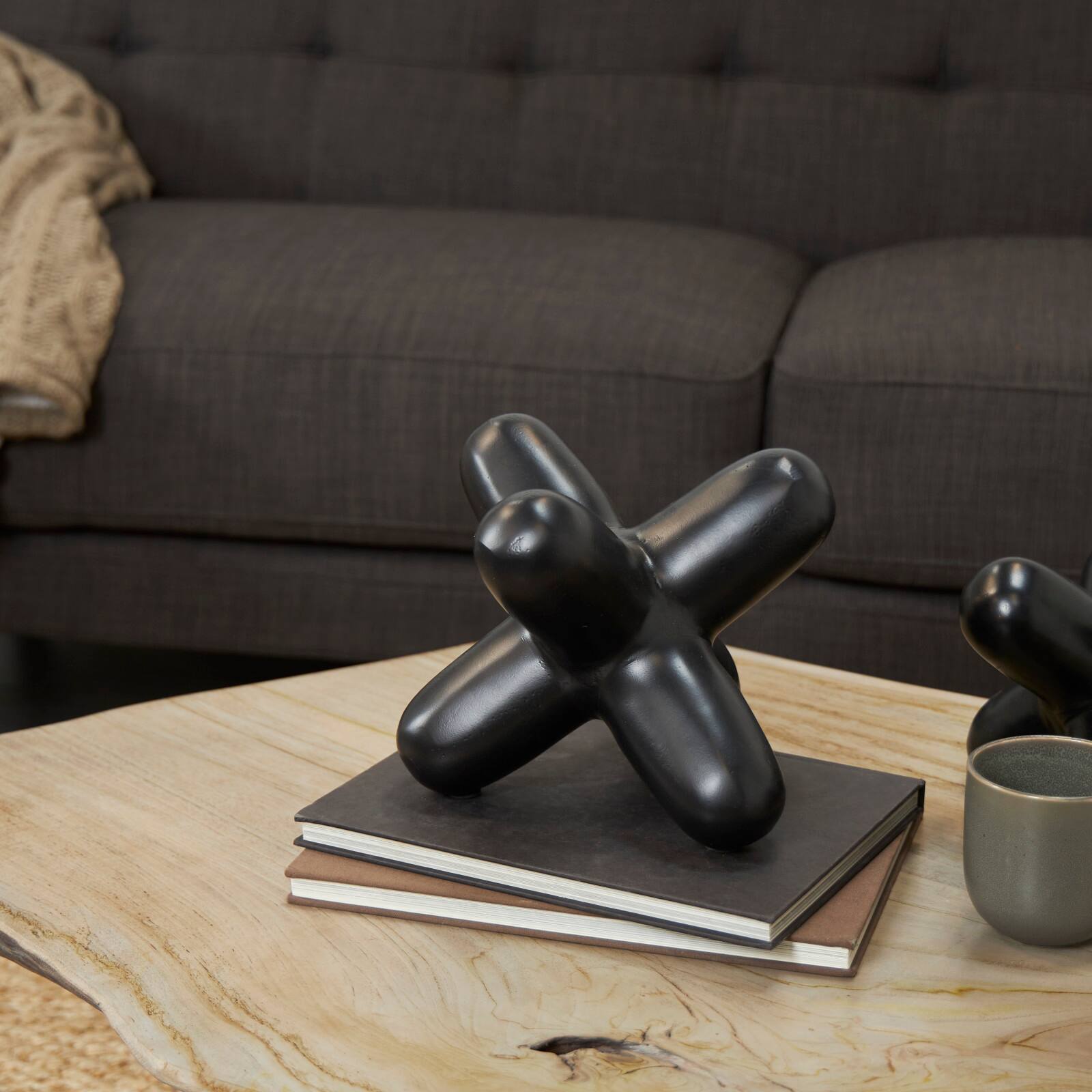 The Novogratz 10" Aluminum Jack Abstract Sculpture