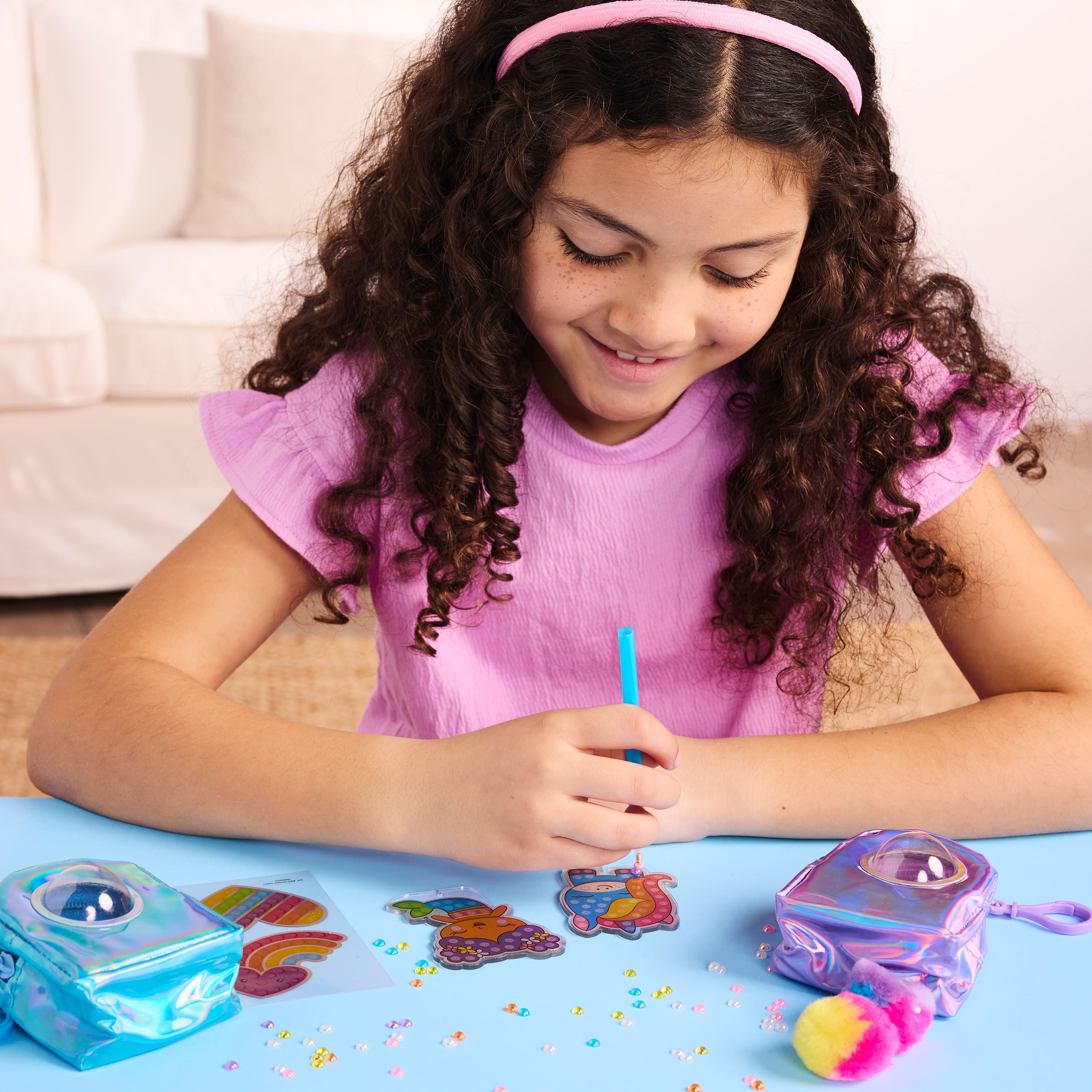 Creativity for Kids&#xAE; Bubble Gems&#x2122; Backpack Keychains Kit