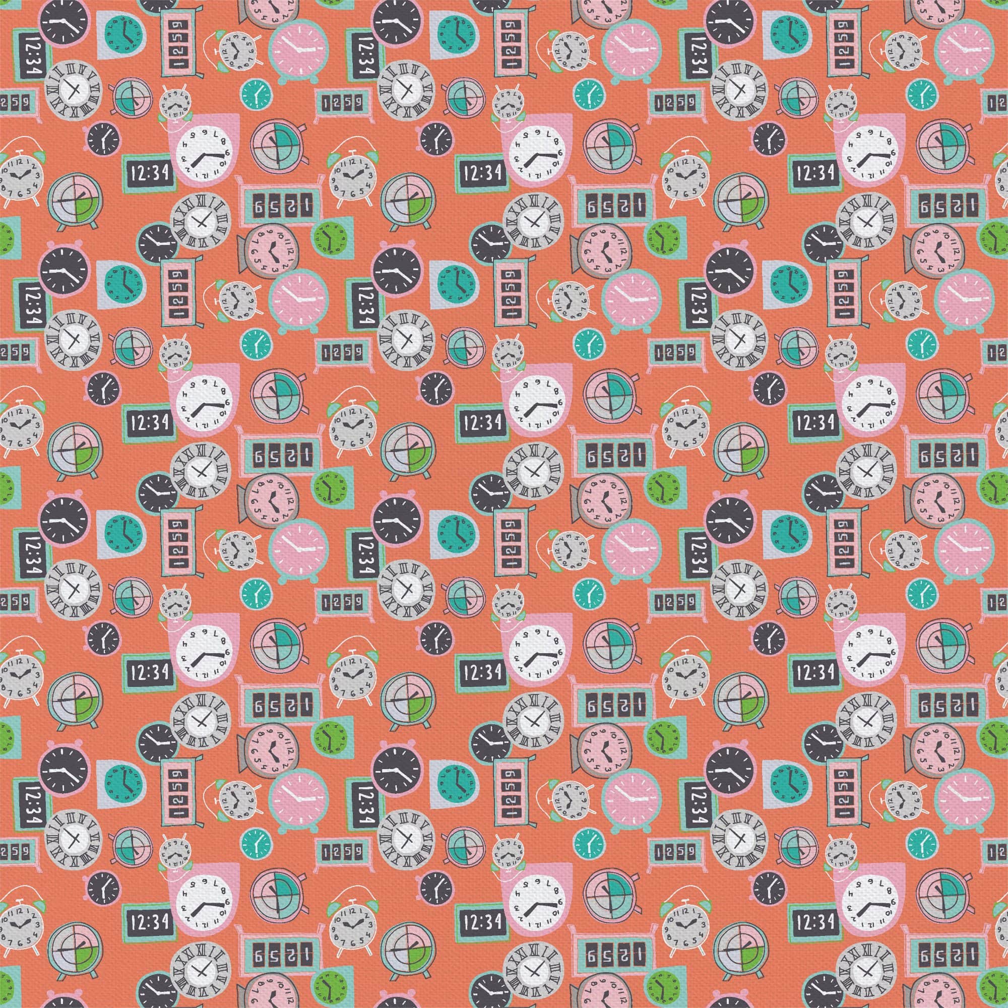 Camelot Fabrics Coral Deadlines Cotton Precut Fabric