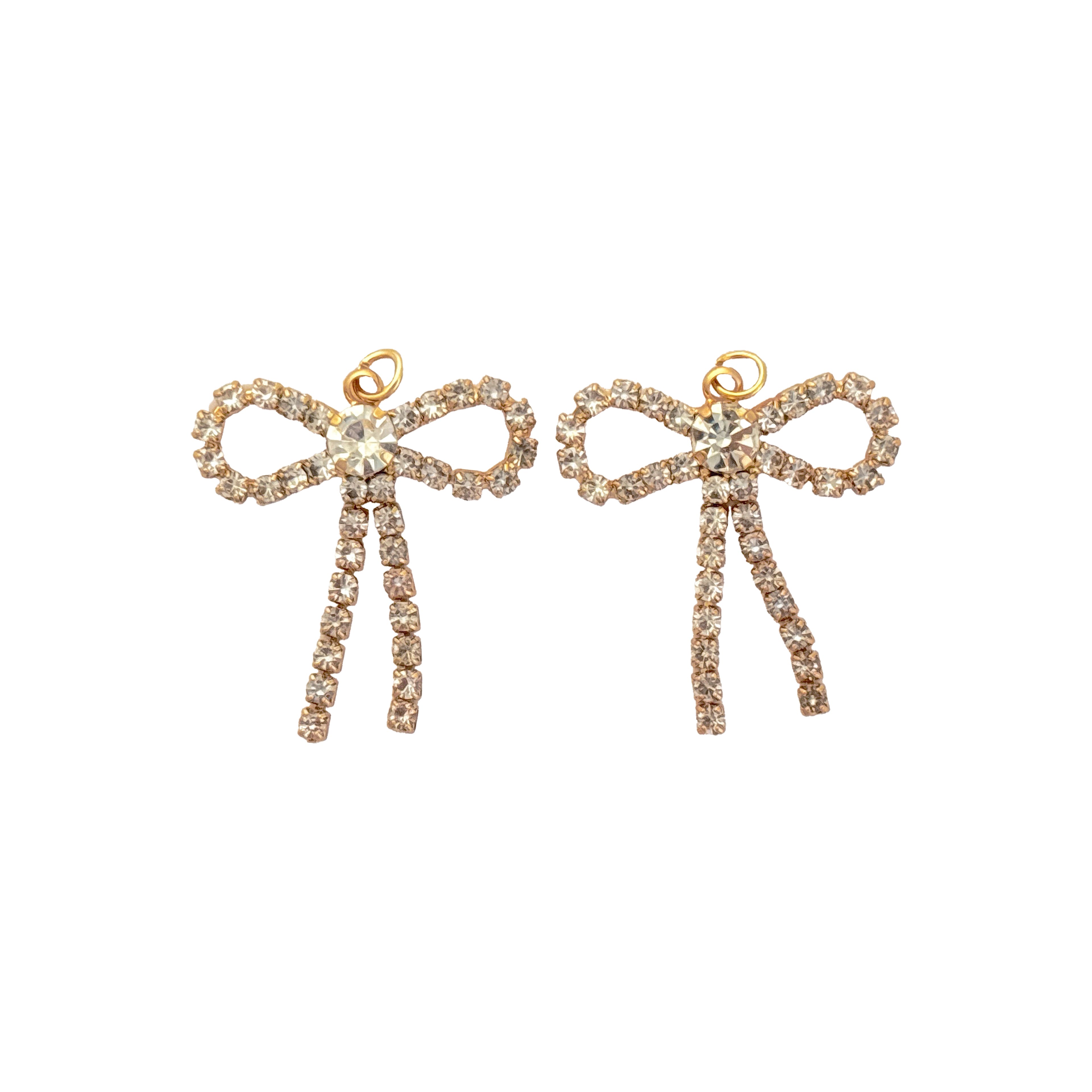Blue Moon Studio&#x2122; Gold-Colored Claw Chain Bow Charms, 2ct.