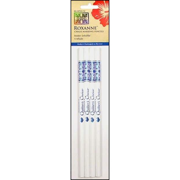 Roxanne&#xAE; Quilters Choice White Marking Pencils, 4ct.