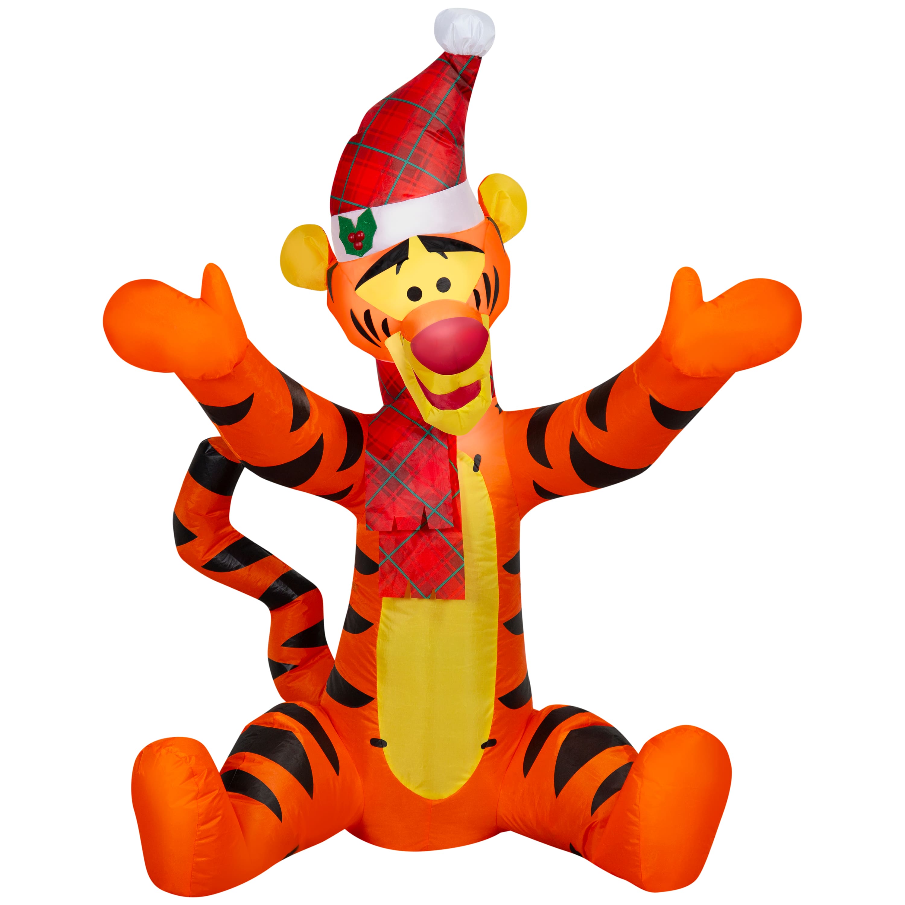 3.5" Airblown® Inflatable Christmas Tigger in Santa Hat