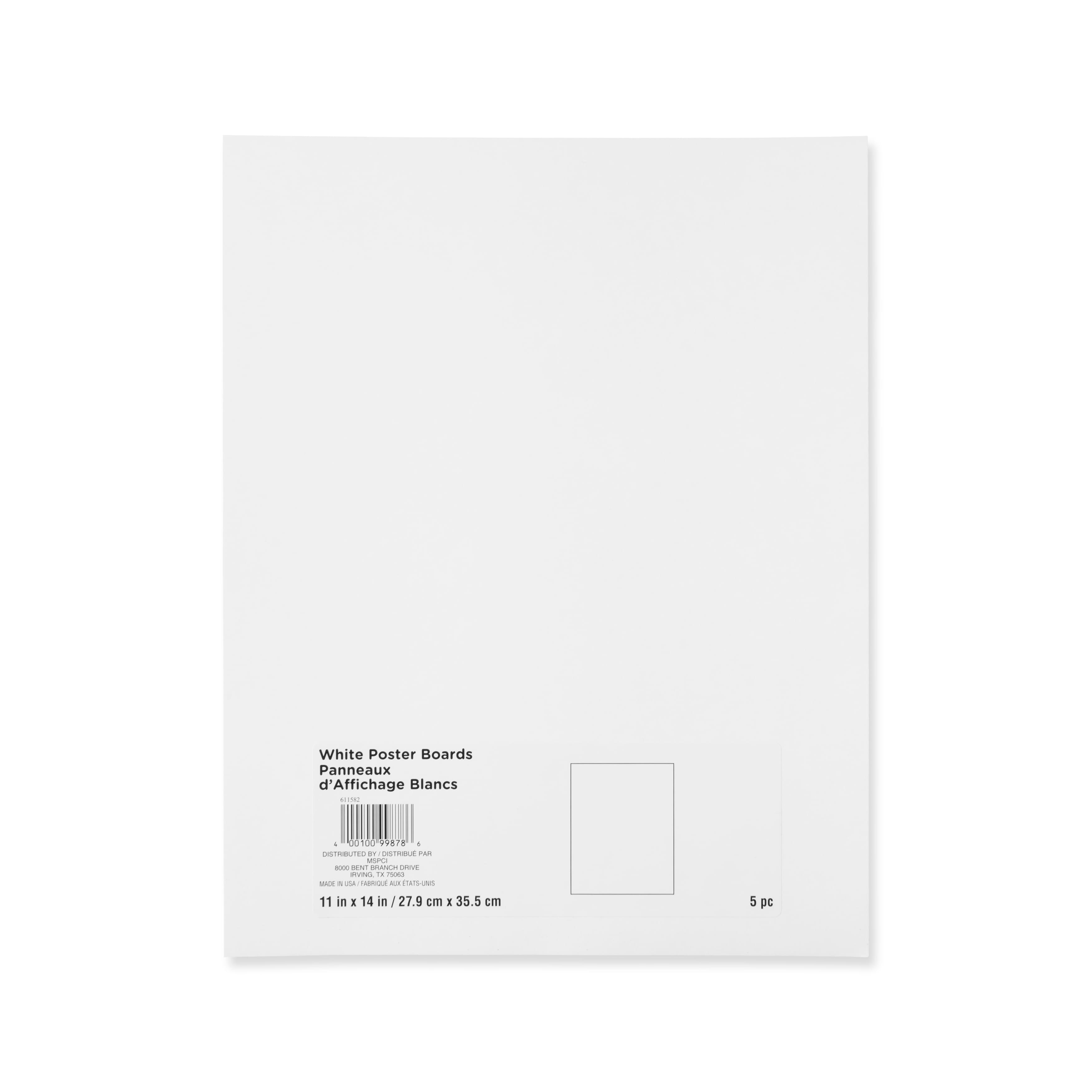 White Poster Board by Creatology™, 11" x 14"