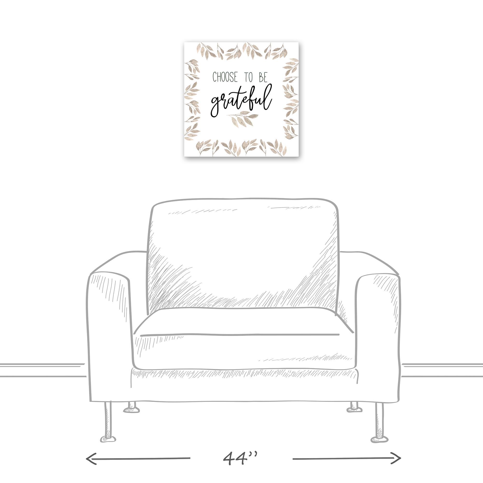 Be Grateful Fall Leaves Canvas Wall Art
